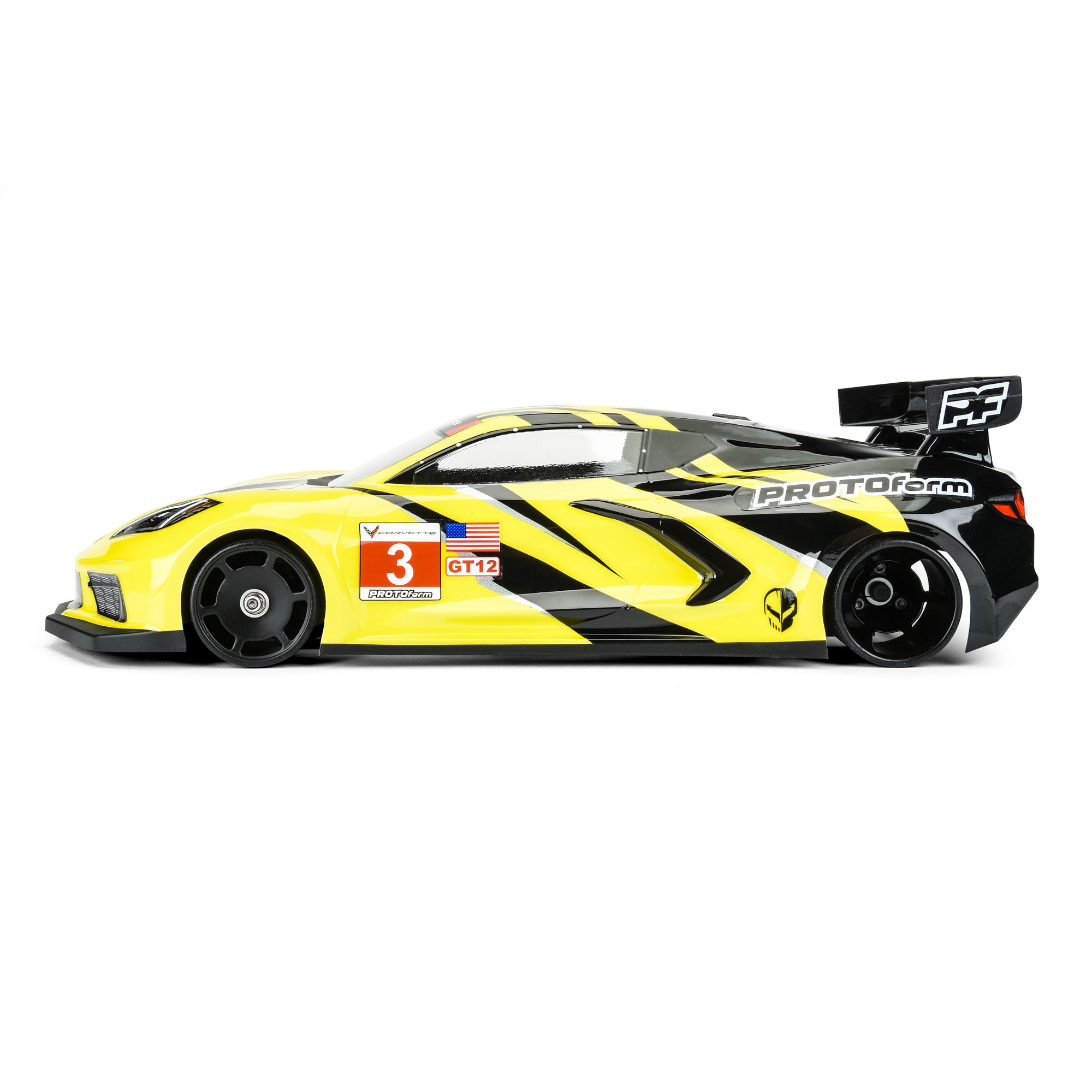 1/12 Chevrolet Corvette C8 Clear Body: GT12-4