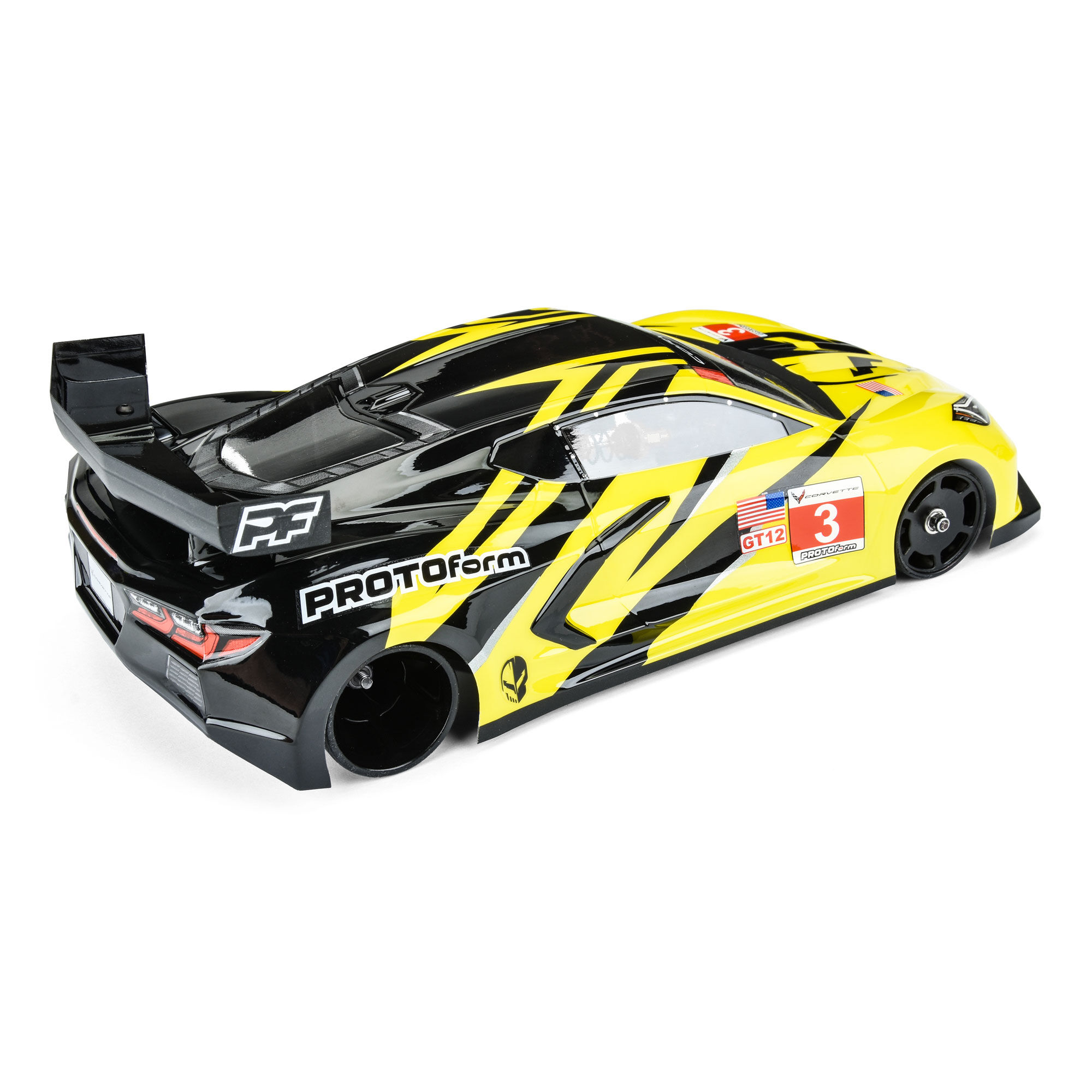 1/12 Chevrolet Corvette C8 Clear Body: GT12-6