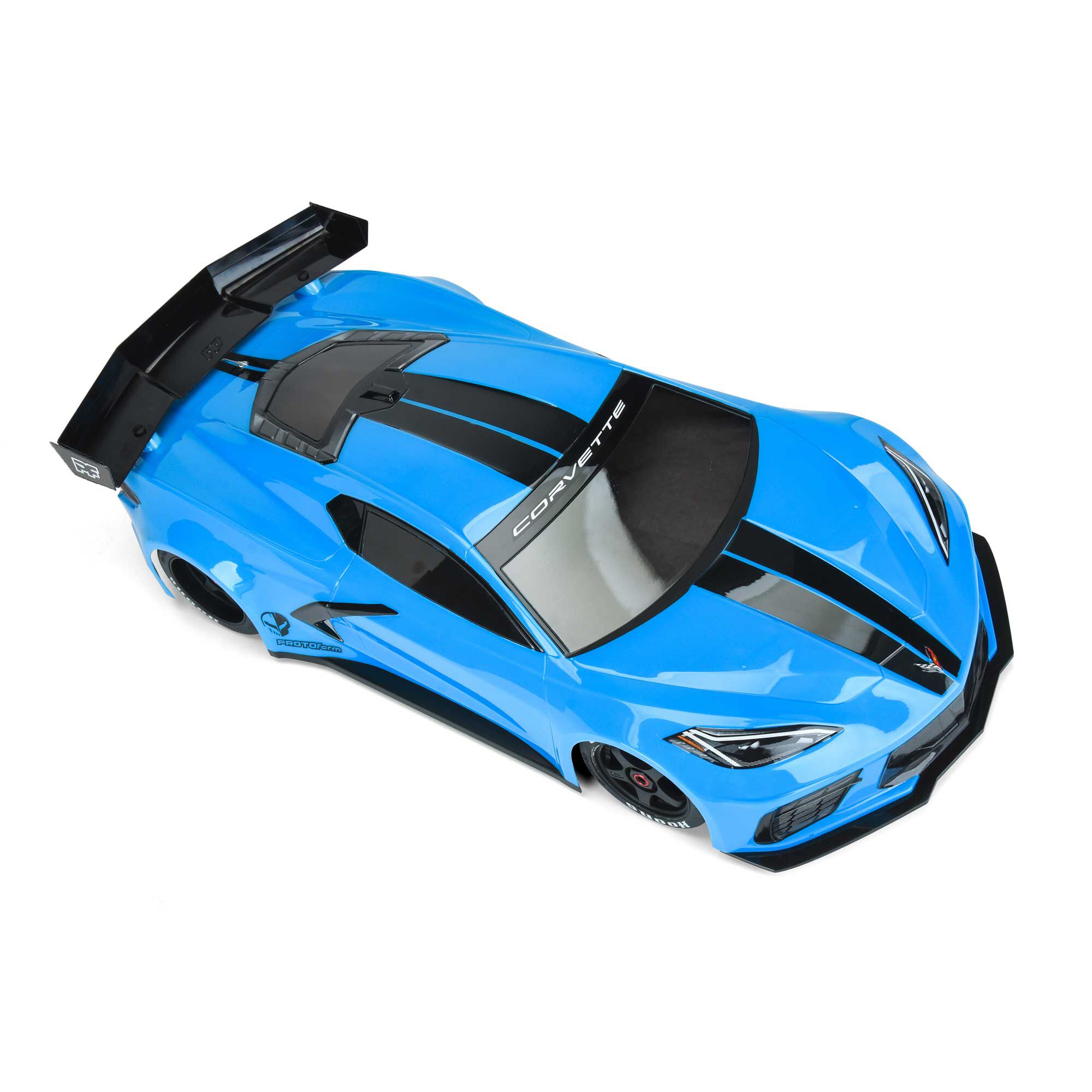 1/7 Chevrolet Corvette C8 Clear Body: ARRMA Felony & Infract-8