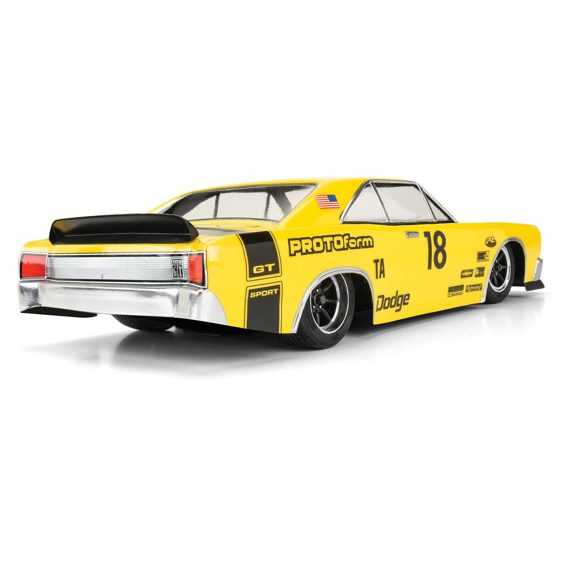 1/10 1967 Dodge Dart Clear Body: Vintage Trans-Am-4