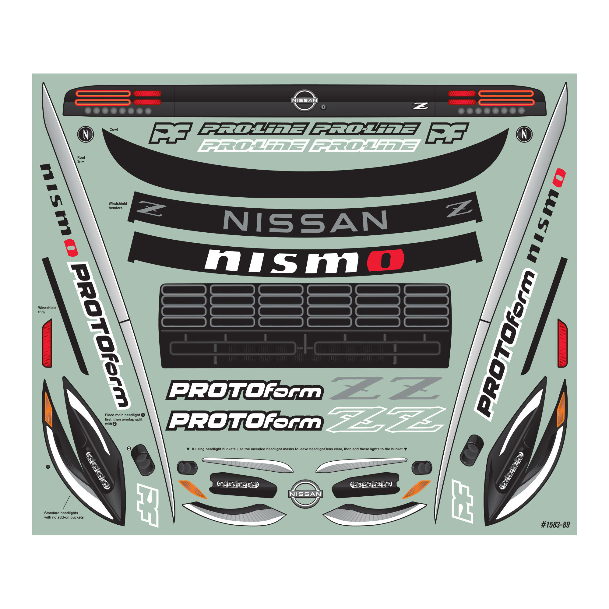 1/8 2023 Nissan Z Clear Body: Vendetta-9