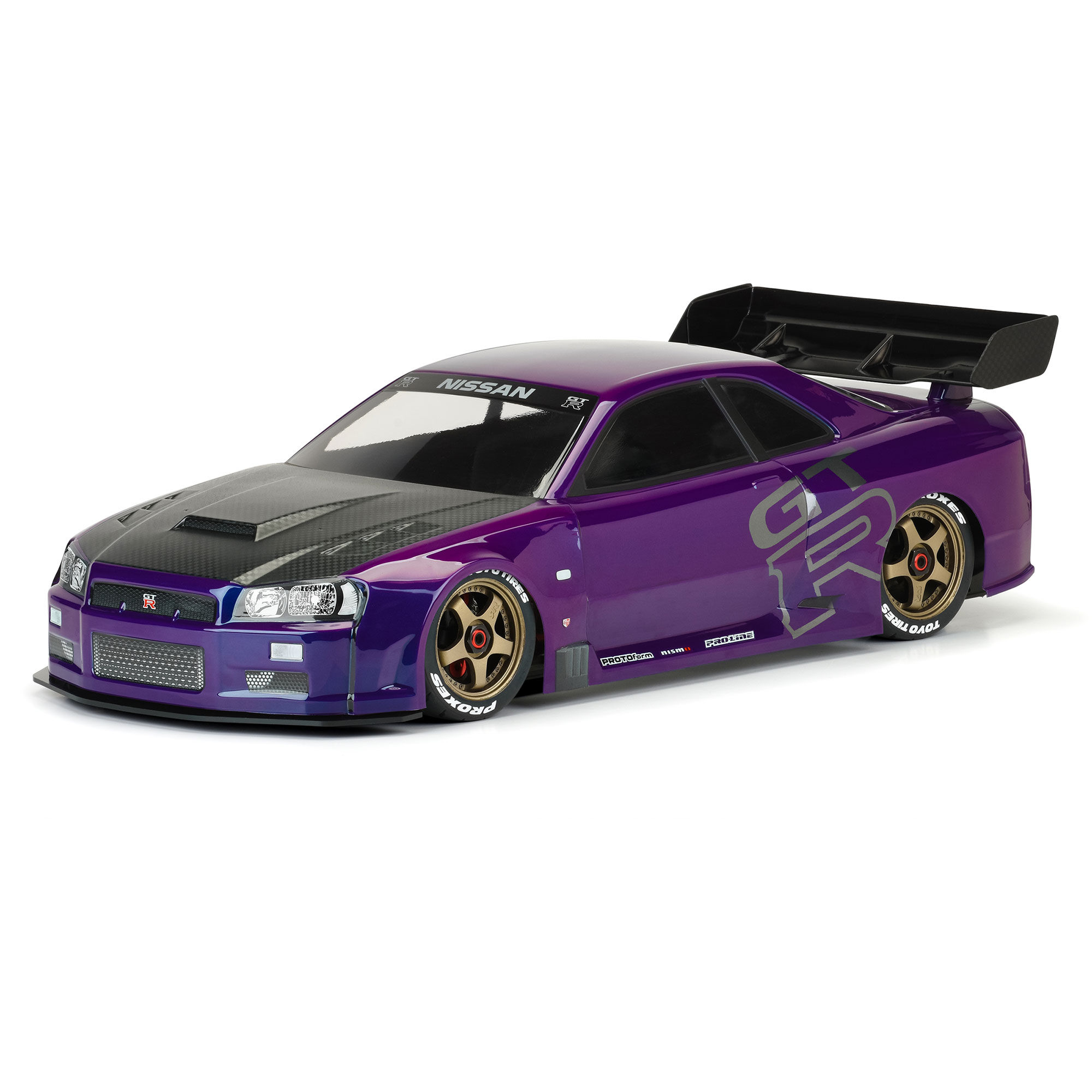 1/7 2002 Nissan Skyline GT-R R34 Clear Body: ARRMA Infractio-3