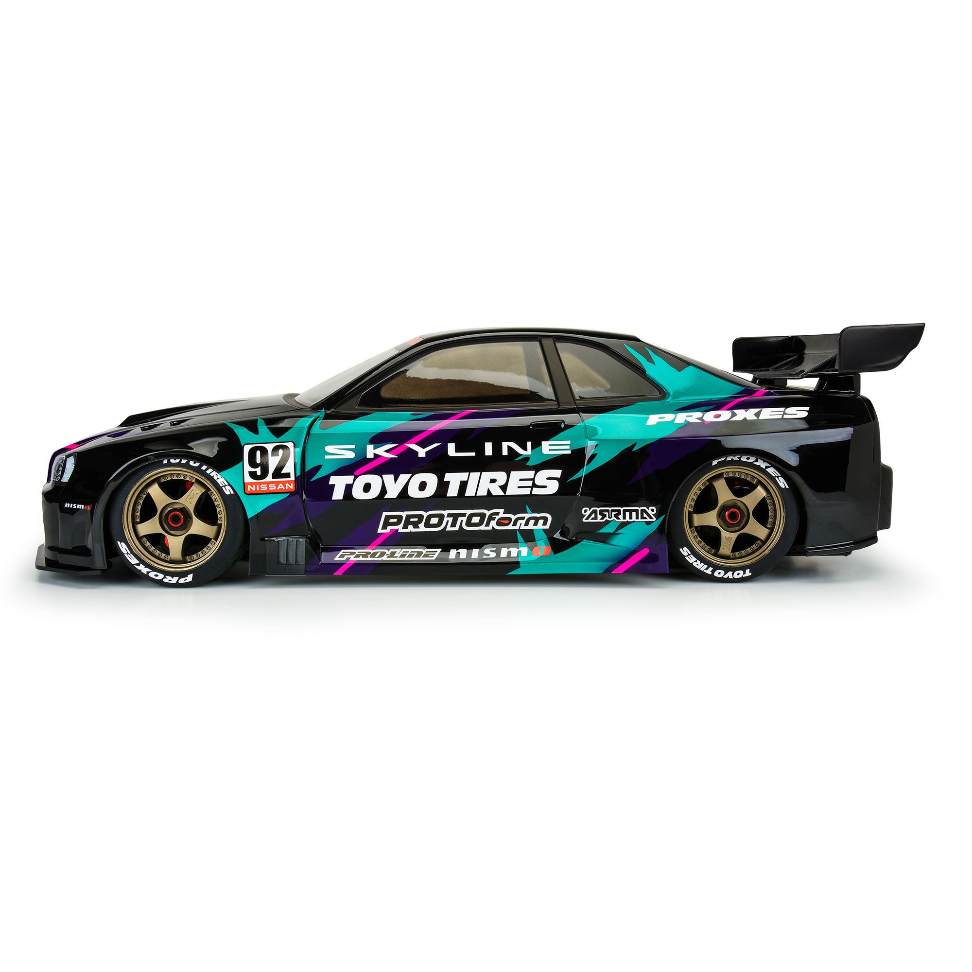 1/7 2002 Nissan Skyline GT-R R34 Clear Body: ARRMA Infractio-4