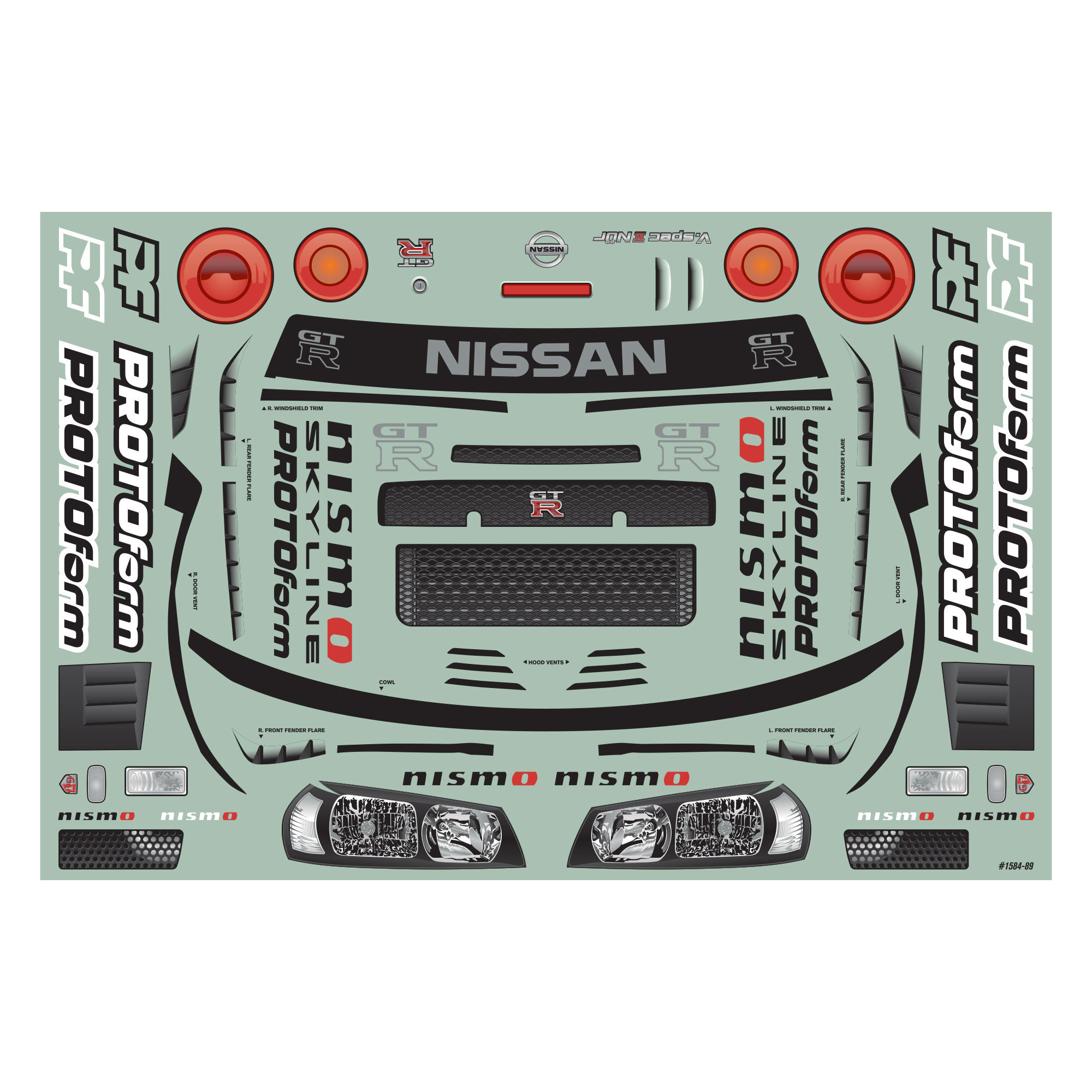 1/7 2002 Nissan Skyline GT-R R34 Clear Body: ARRMA Infractio-11