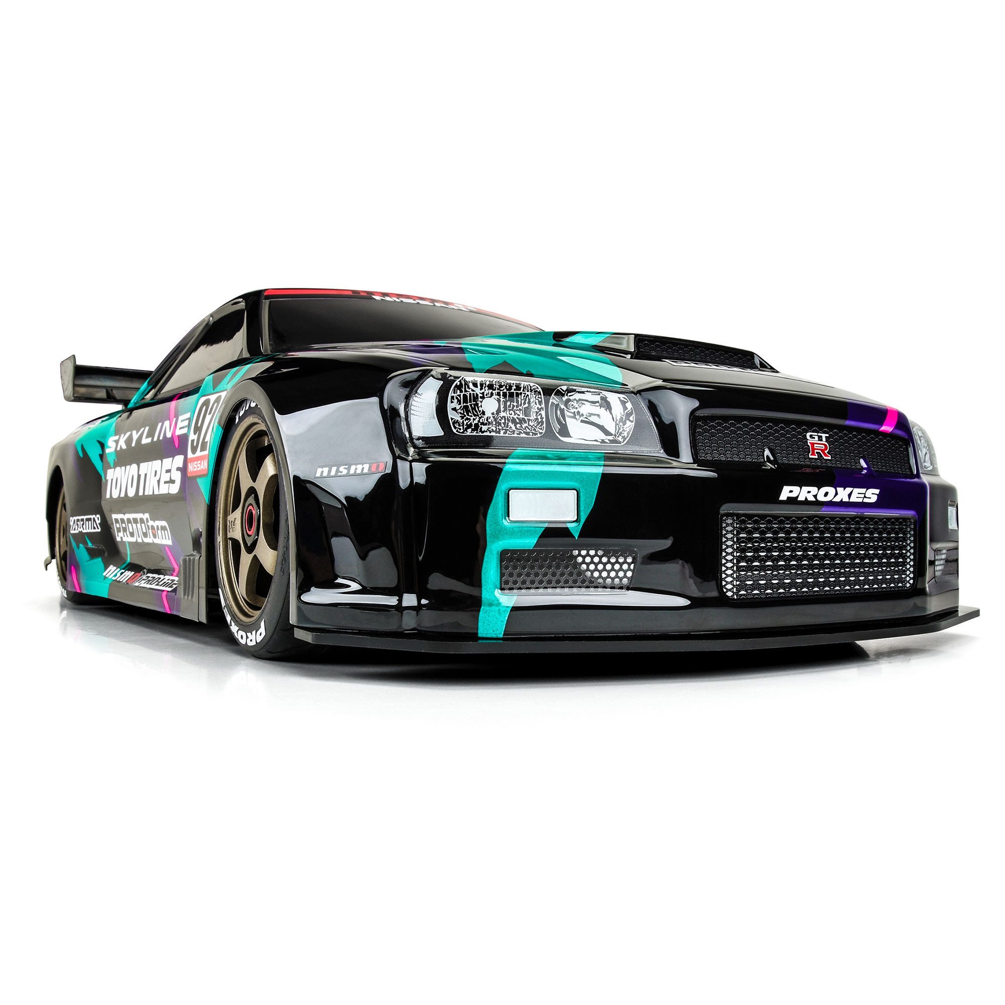 1/7 2002 Nissan Skyline GT-R R34 Clear Body: ARRMA Infractio-12