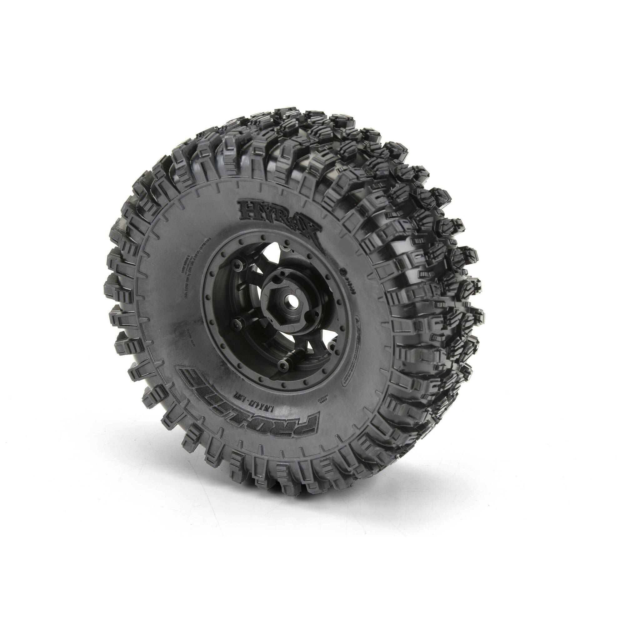 1/10 Hyrax G8 F/R 1.9" Crawler Tires Mounted 12mm Black Impu-4