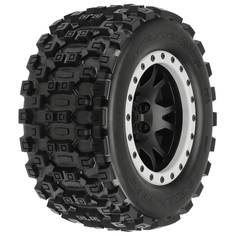 1/5 Badlands MX43 Pro-Loc F/R X-MAXX MTD 24mm Blk/Gry Impuls