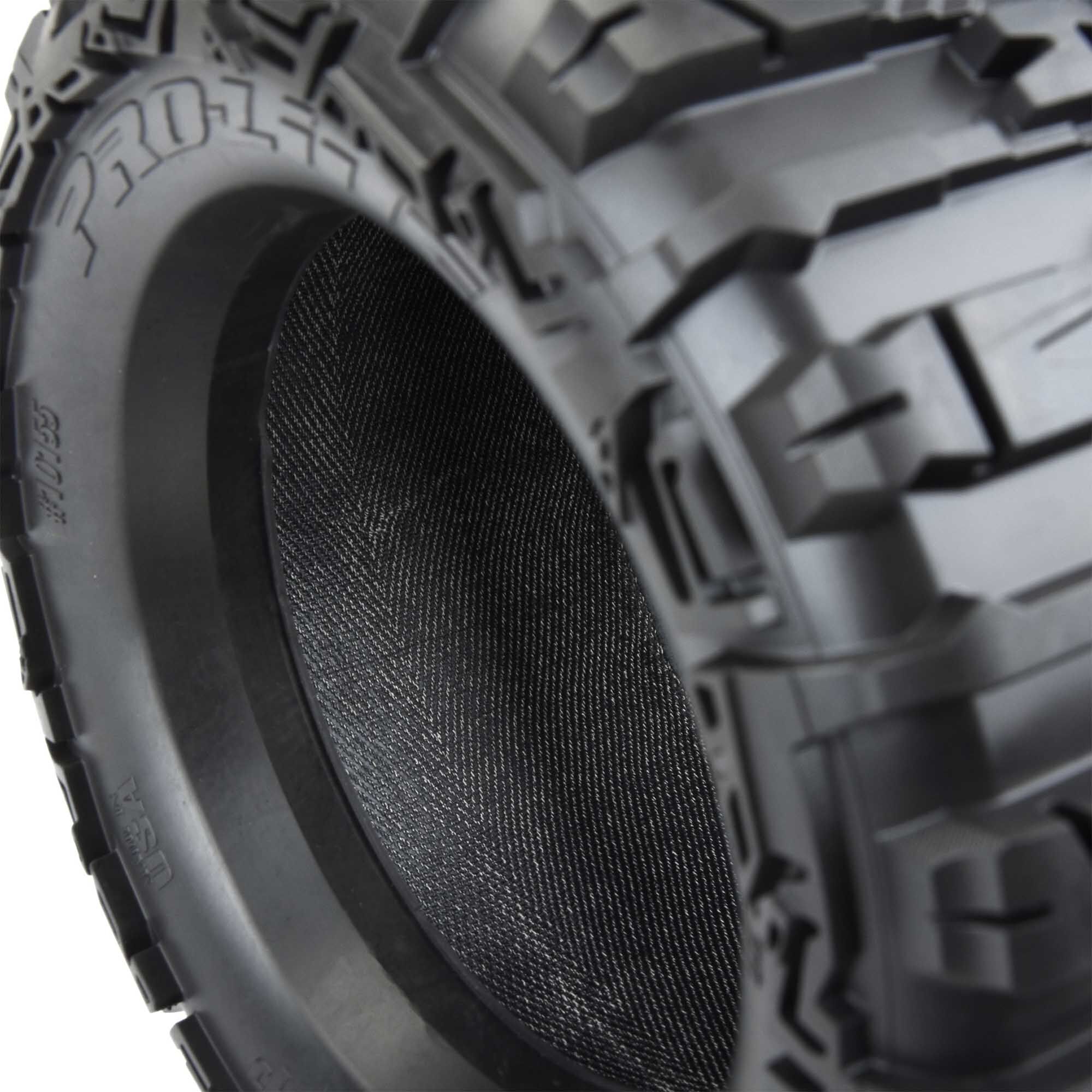1/8 Trencher HP BELTED F/R 3.8" MT Tires Mounted 17mm Blk Ra-4