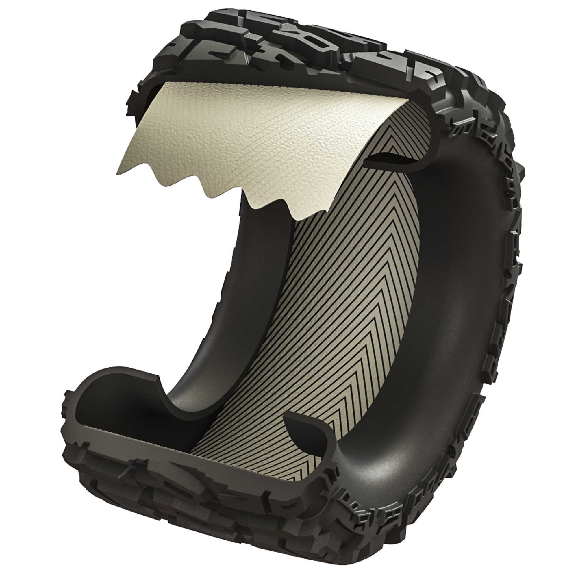 1/10 Trencher HP BELTED F/R 2.8" MT Tires Mounted 12mm Blk R-5