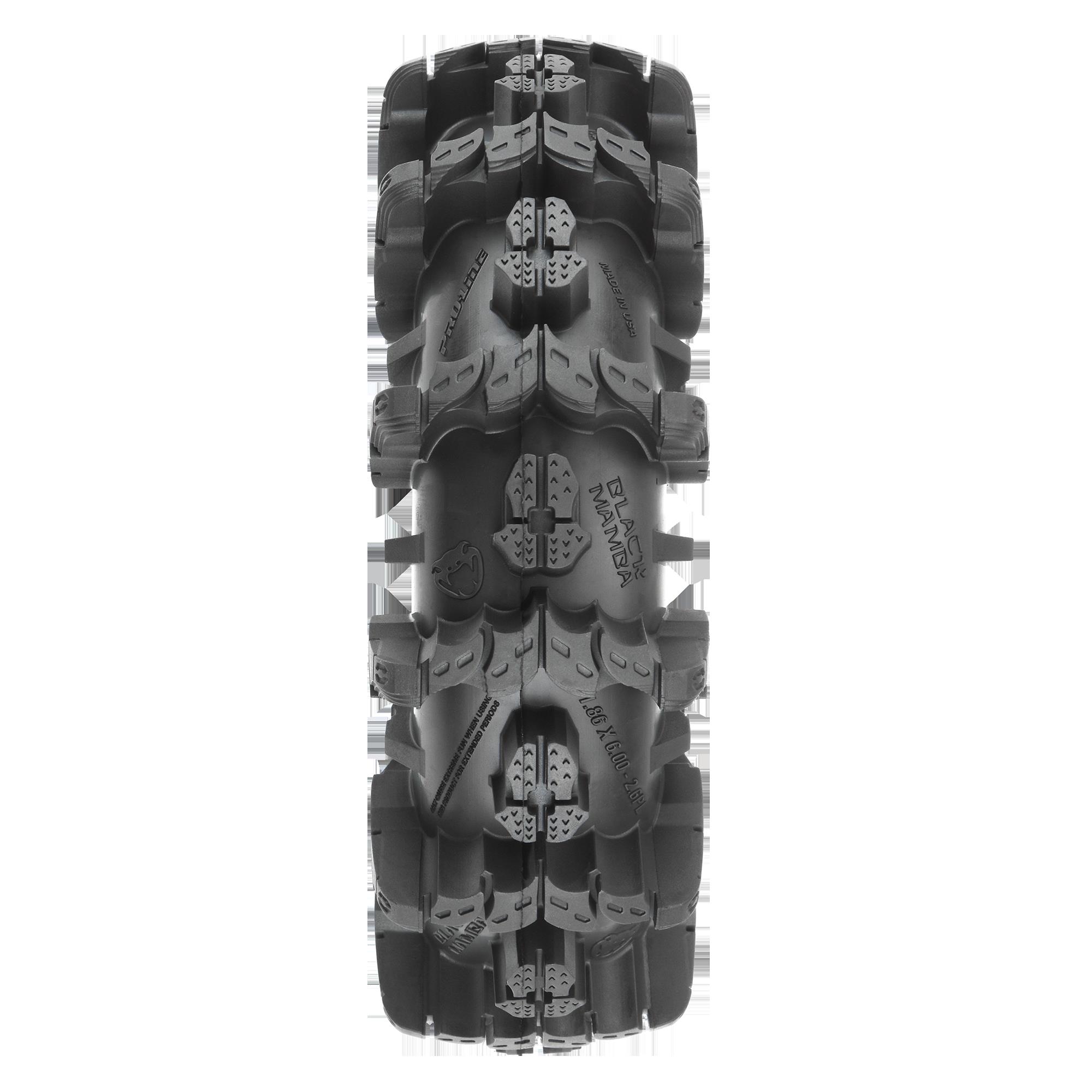 1/10 Interco Black Mamba Front/Rear 2.6" Mud Truck Tires (2)-2