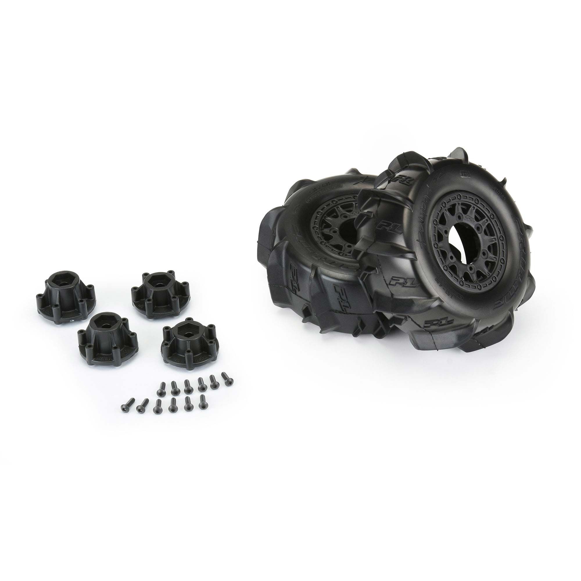 1/10 Dumont Front/Rear 2.2"/3.0" SC Mounted 12mm Black Raid-3