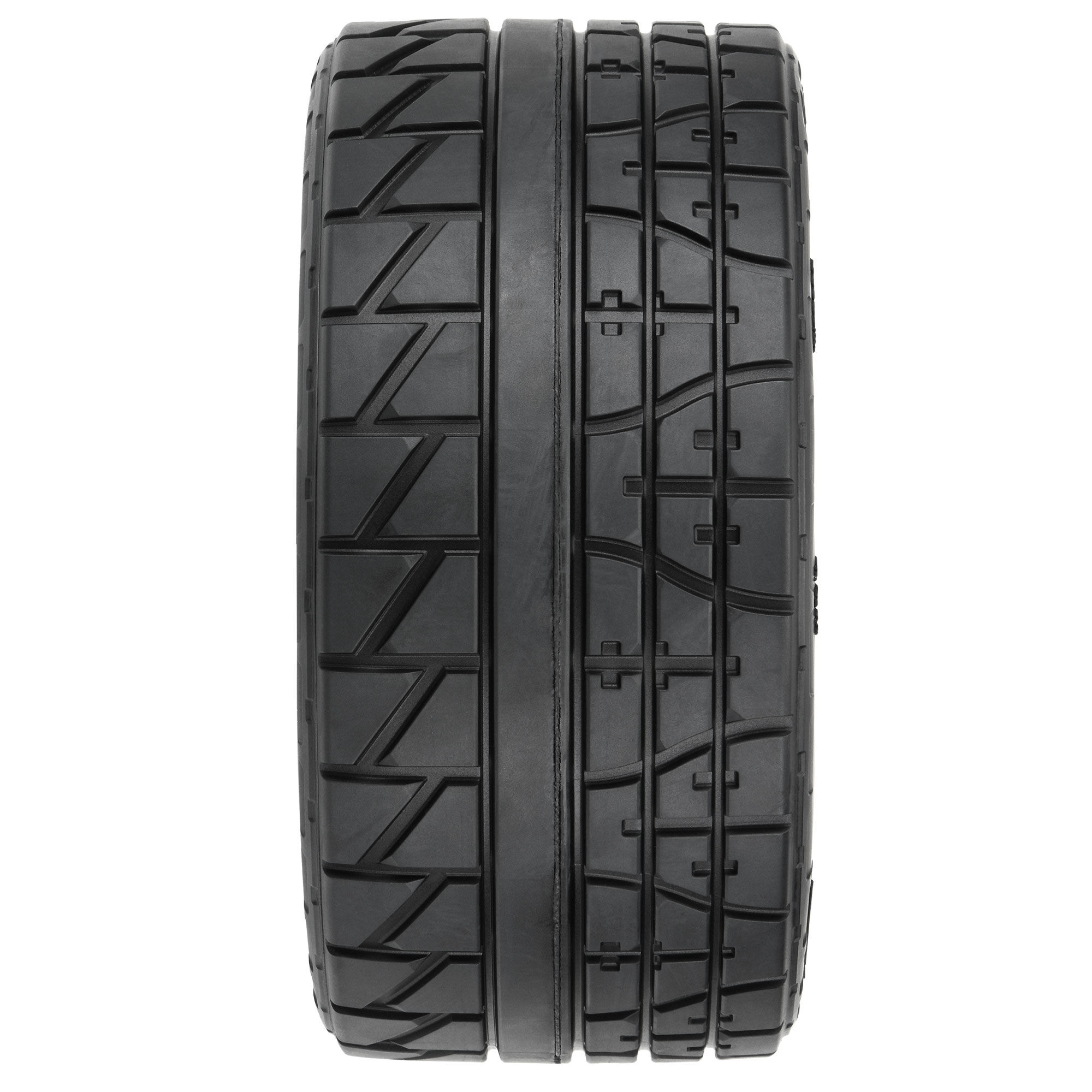 Menace HP 5.7" Street BELTED Tires Mounted on Raid Black 8x4-2