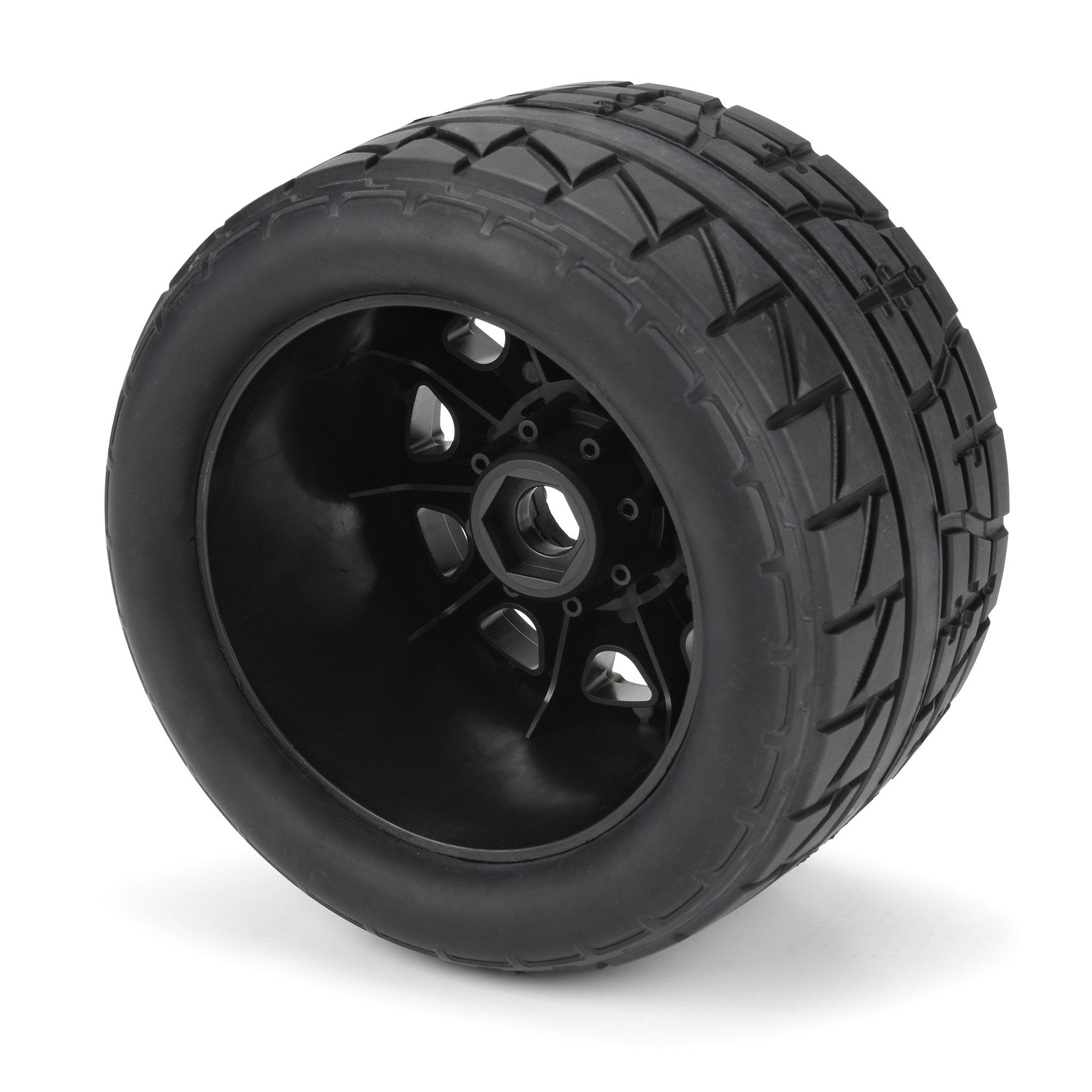 1/8 Menace HP BELTED Fr/Rr 3.8" MT Tires Mounted 17mm Black-6