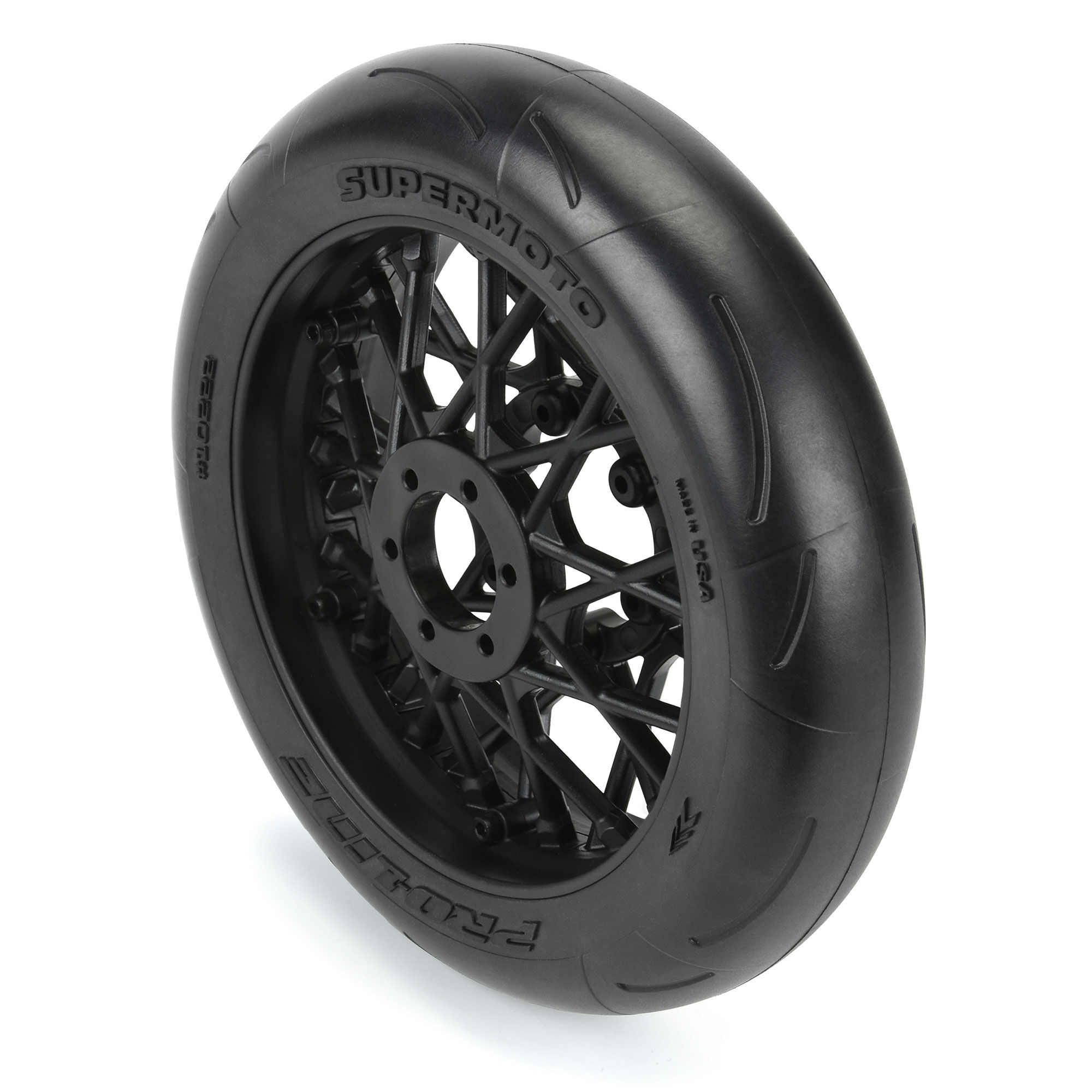 Pro-Line 1/4 Supermoto S3 Motorcycle Front Tire MTD Black (1): PROMOTO-MX-7