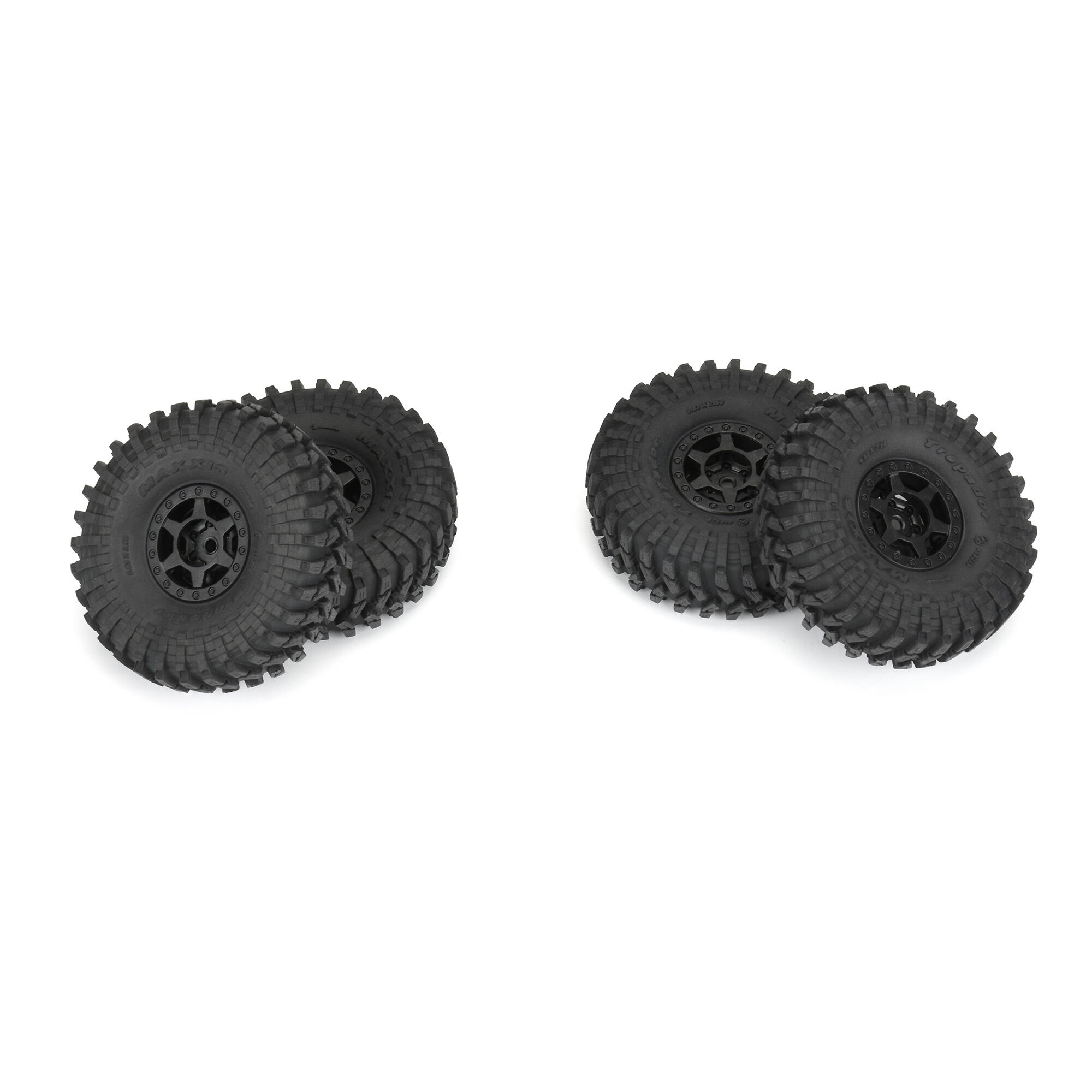 1/24 Maxxis Trepador F/R 1.0" Tires MTD 7mm Black Holcomb (4-3
