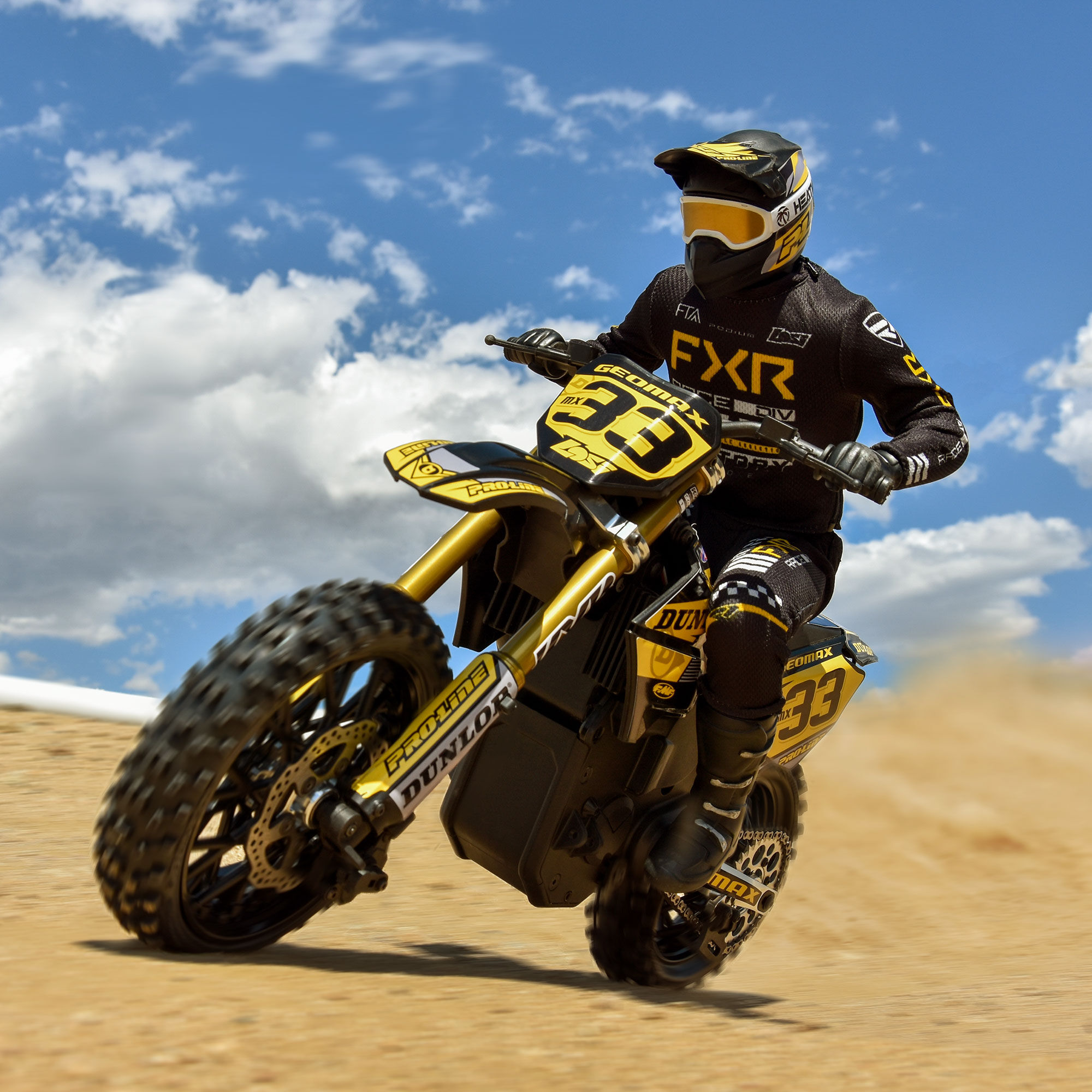 1/4 Dunlop Geomax MX33 CR4 Front Tire MTD Black: Promoto-MX-5