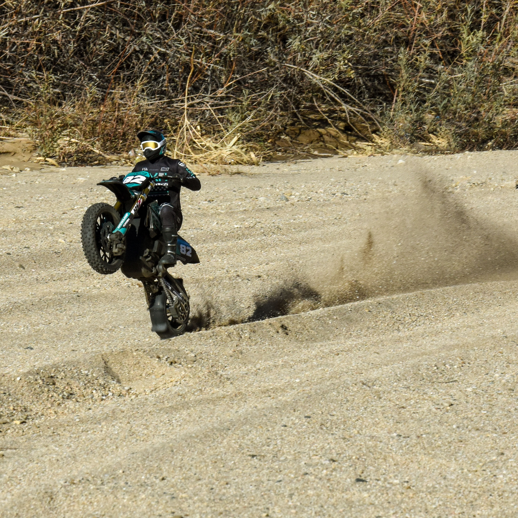 Roost MX Sand/Snow Paddle Motorcycle Tire Mounted on Black W-6