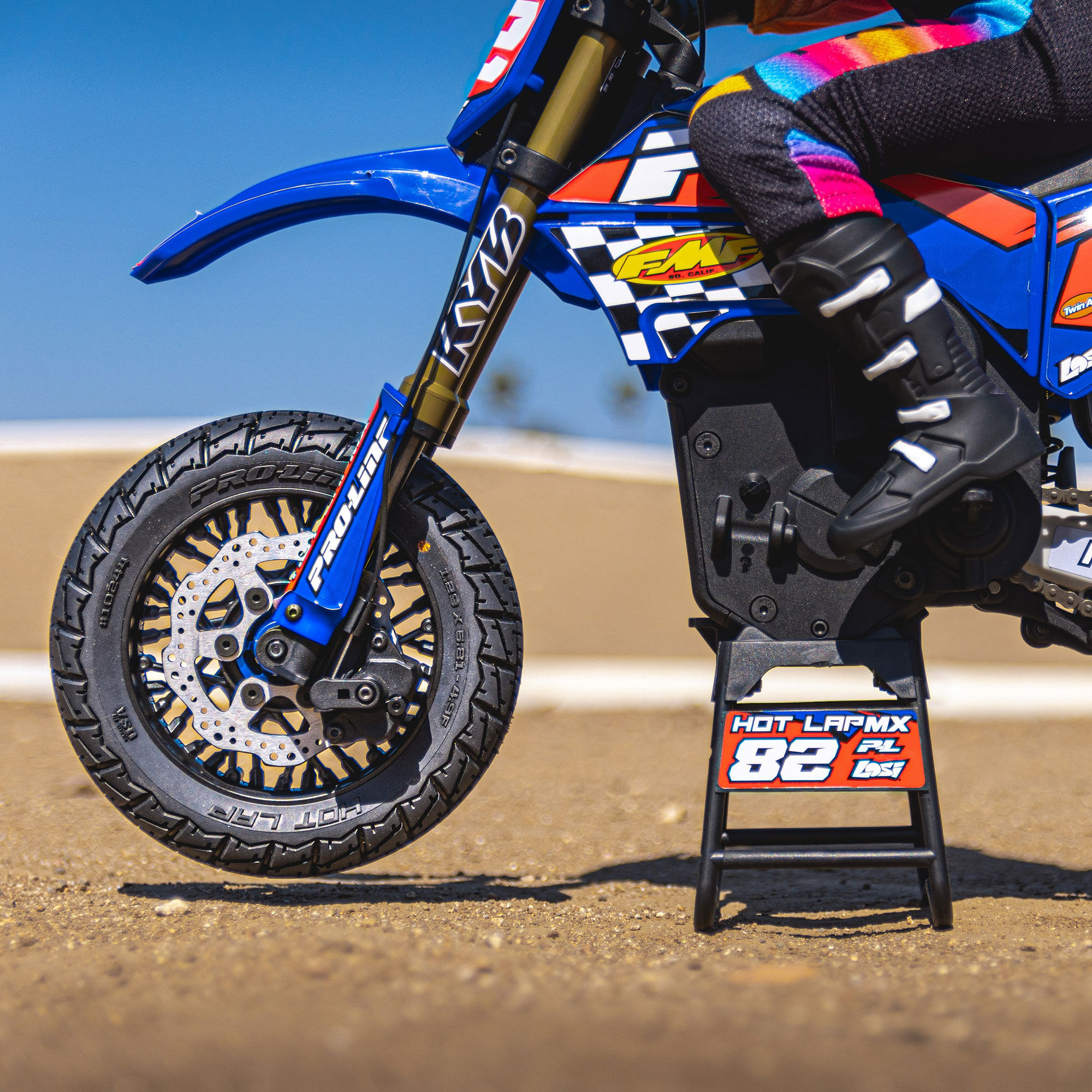 1/4 Hot Lap MX S3 Front Tire MTD Black Supermoto Wheel: Prom-5