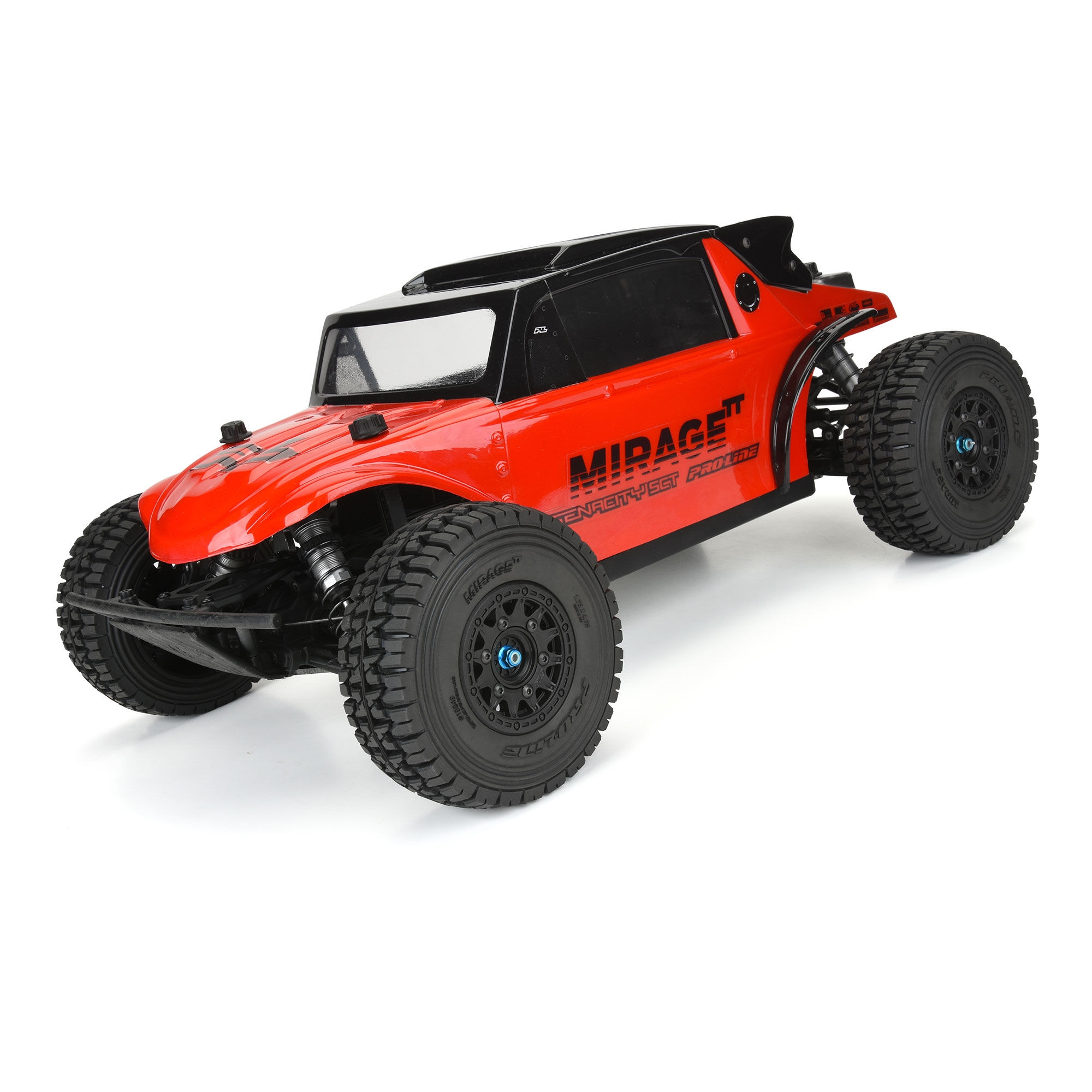 1/10 Mirage TT F/R 2.2"/3.0" 12mm & 14mm Black Raid Wheels (-5