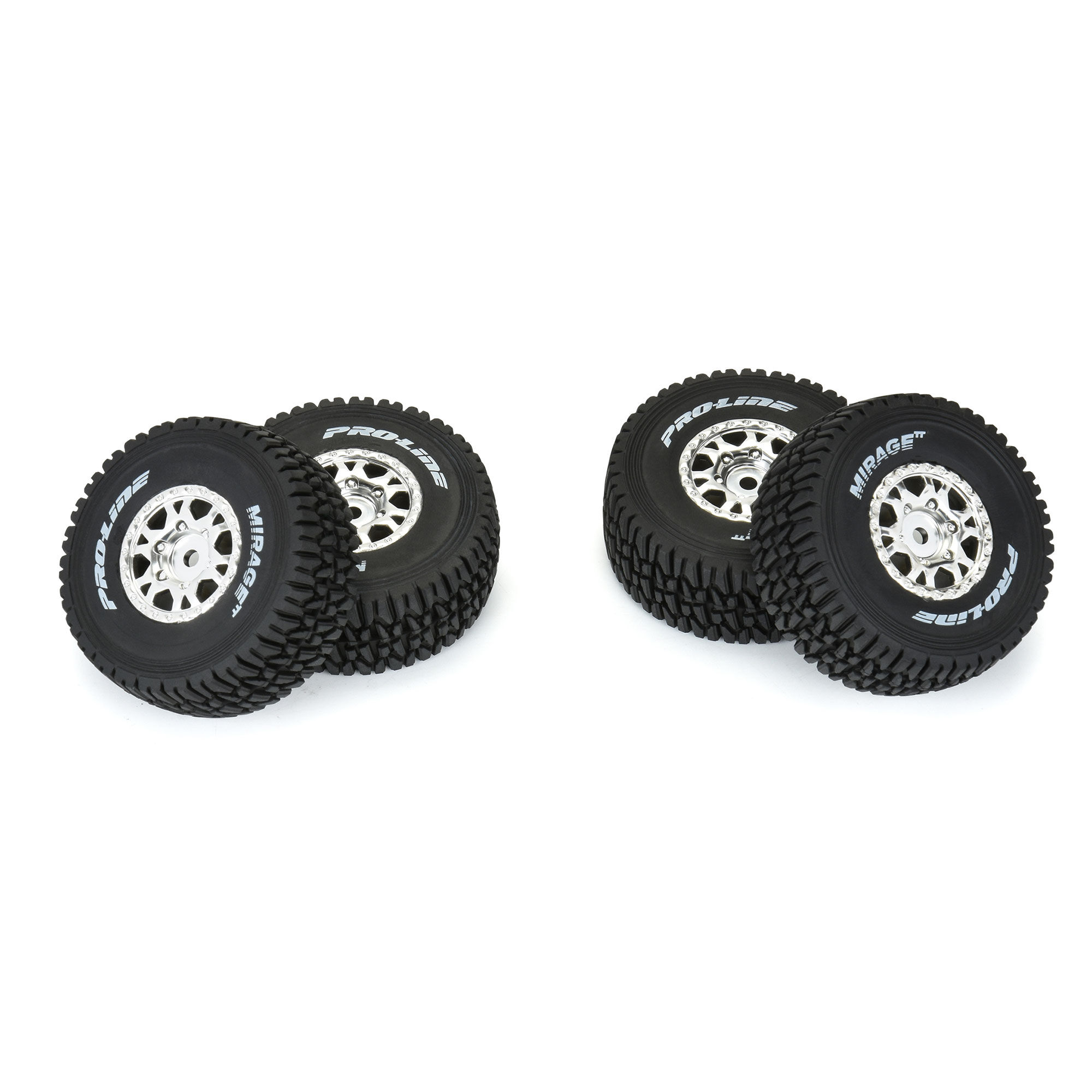 1/16 Mirage TT F/R Tires MTD 12mm Silver Impulse (4): Mojave-3