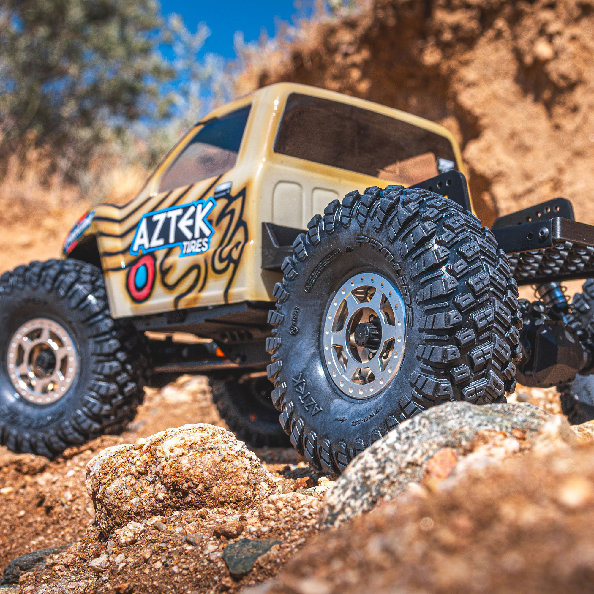 1/10 Aztek Predator Front/Rear 1.9" Rock Crawling Tires (2)-6