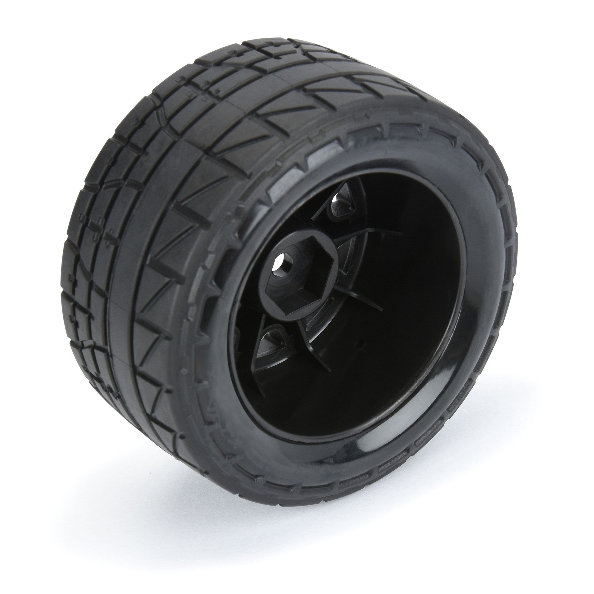 1/18 Menace F/R Street Tires MTD 12mm Black Raid (4): Granit-5