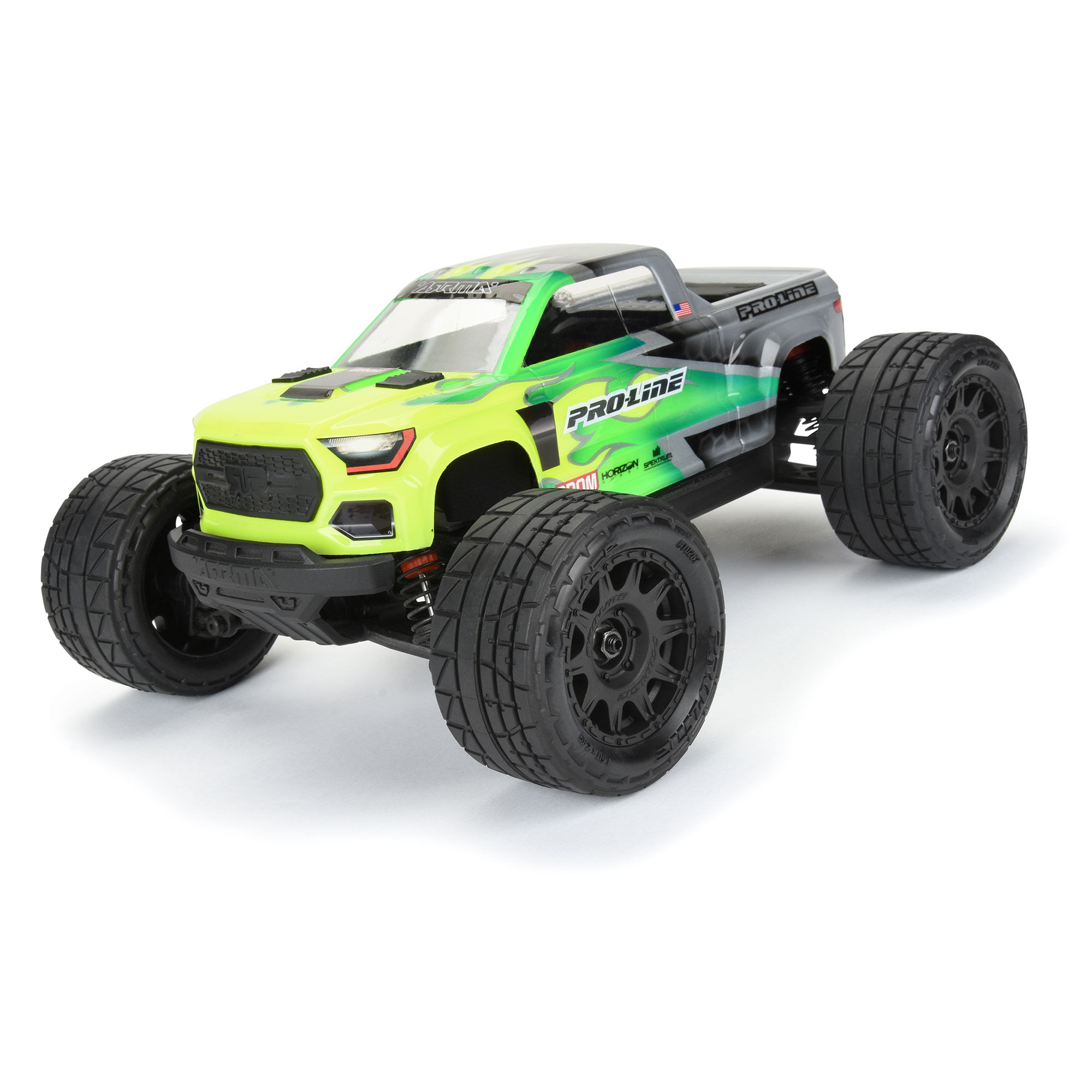 1/18 Menace F/R Street Tires MTD 12mm Black Raid (4): Granit-6