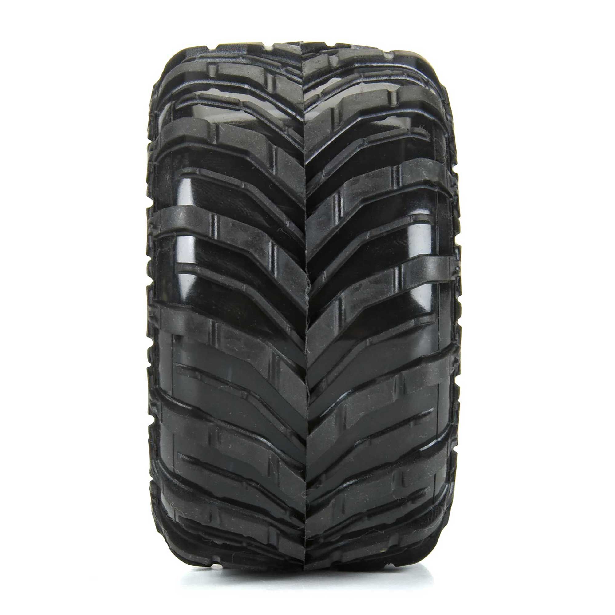 Dreadnaught Mounted Black Wheel F/R (4) for ARRMA GORGON/QUA-4