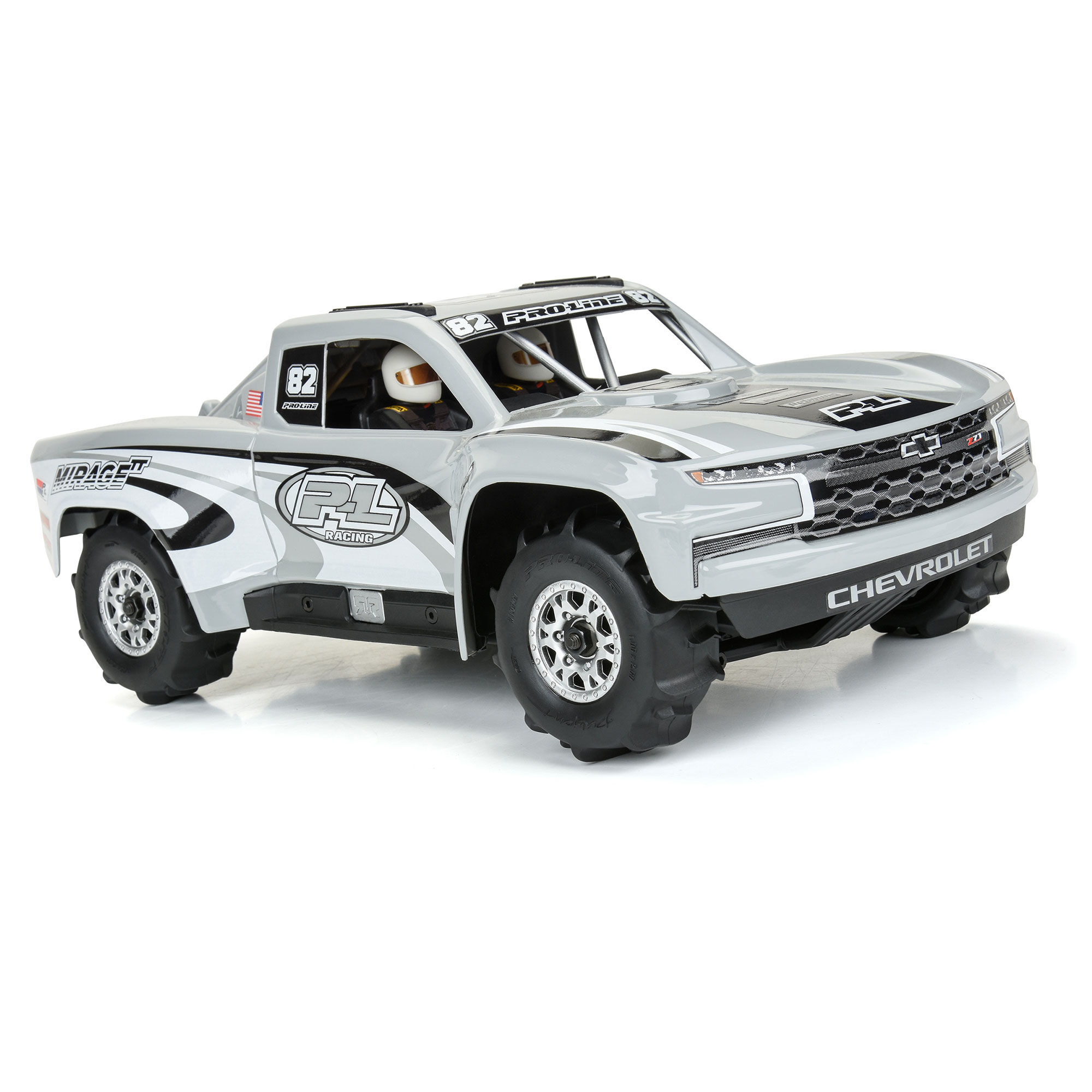 1/16 Dumont F/R Tires MTD 12mm Black Impulse (4): Mojave GRO-6