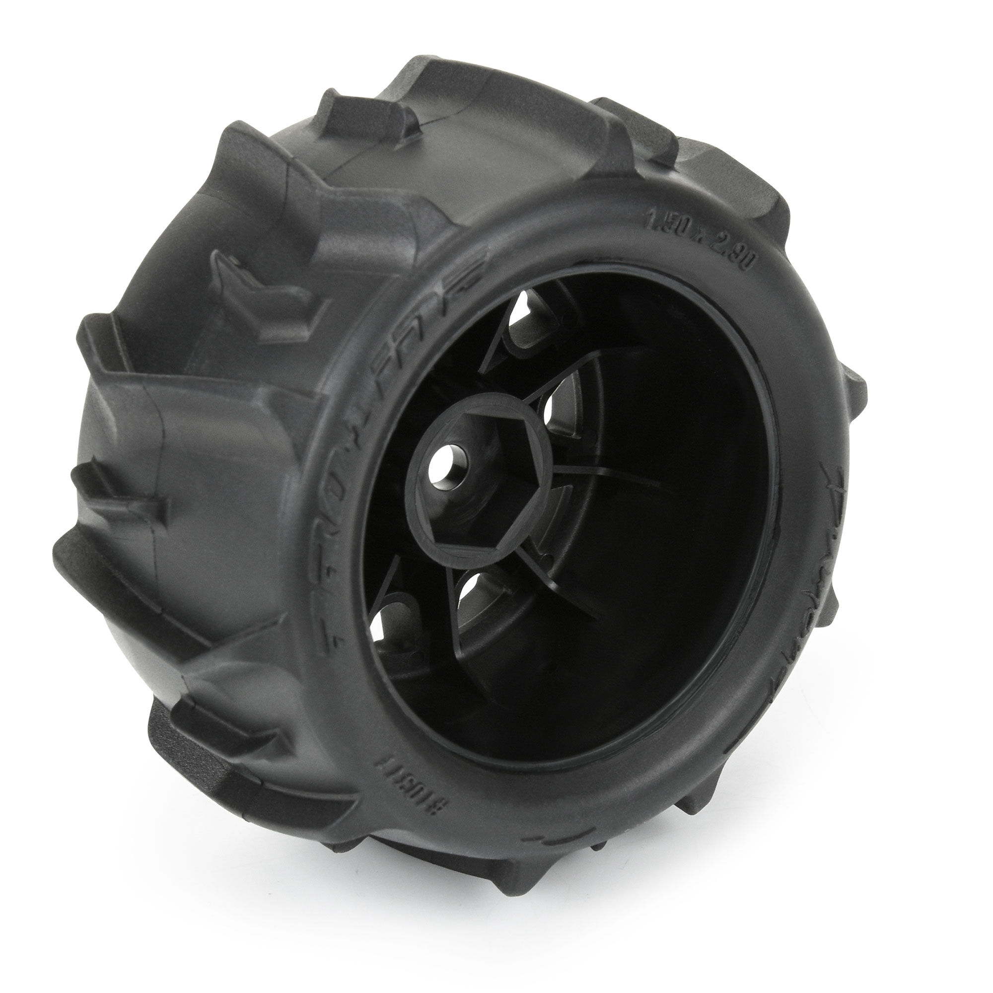 1/18 Dumont F/R Tires MTD 12mm Black Raid (4): Granite GROM-4