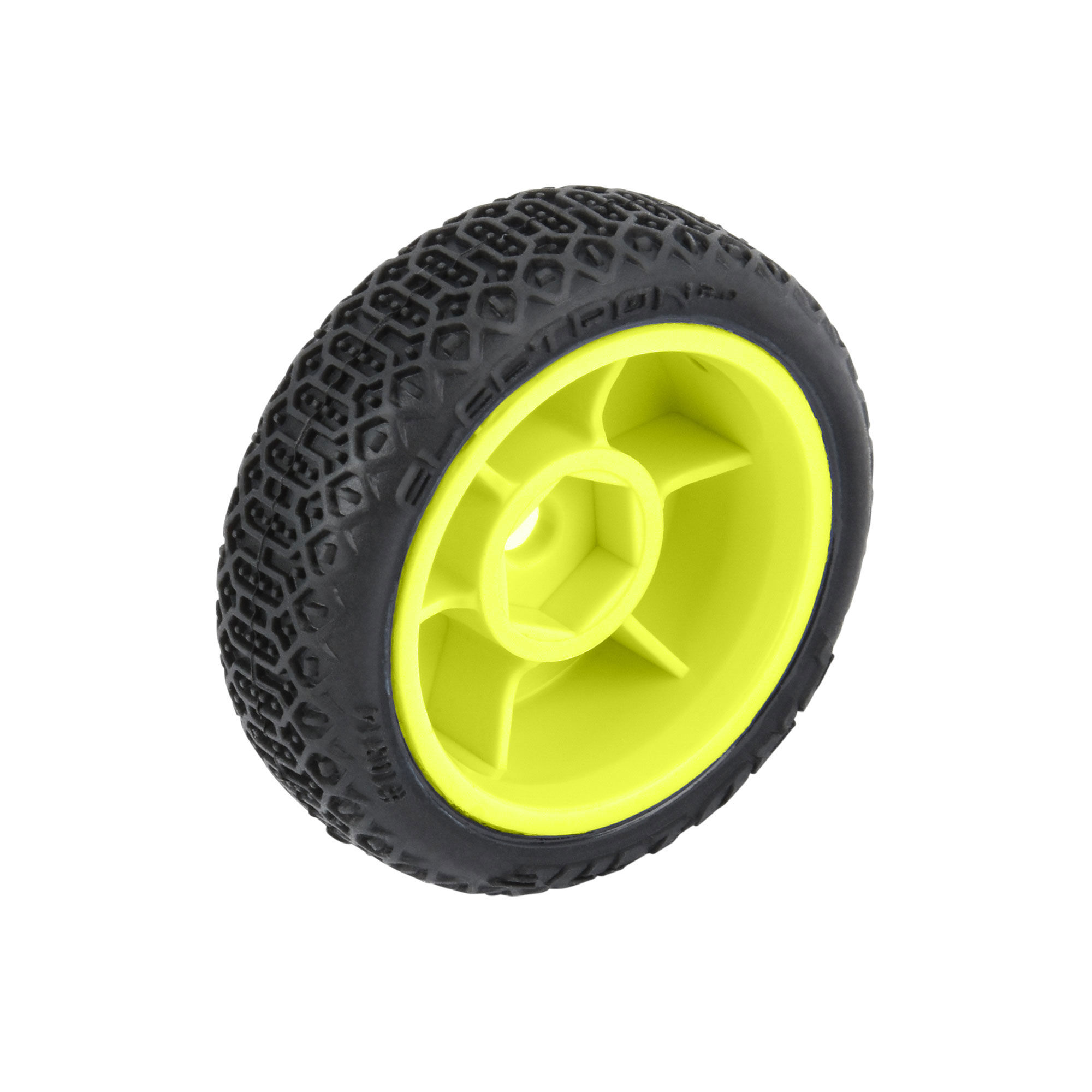 1/24 Electron 2.0 Buggy F/R Tires Mounted 7mm Yellow (4): Mi-6