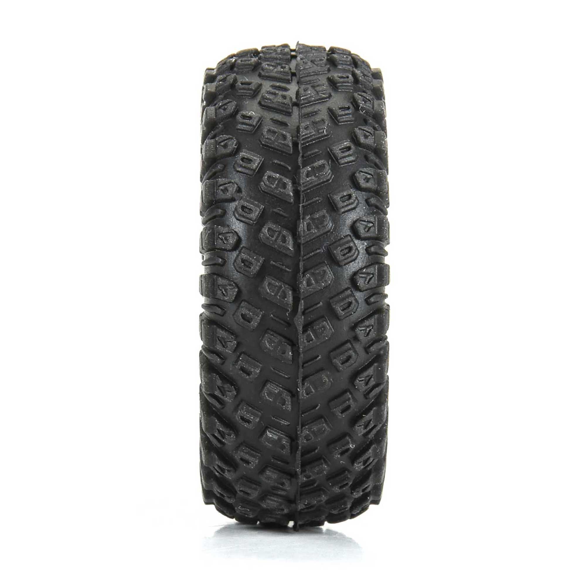 1/30 Aztek Front/Rear Mounted Black Clobber (4) for Axial SC-2