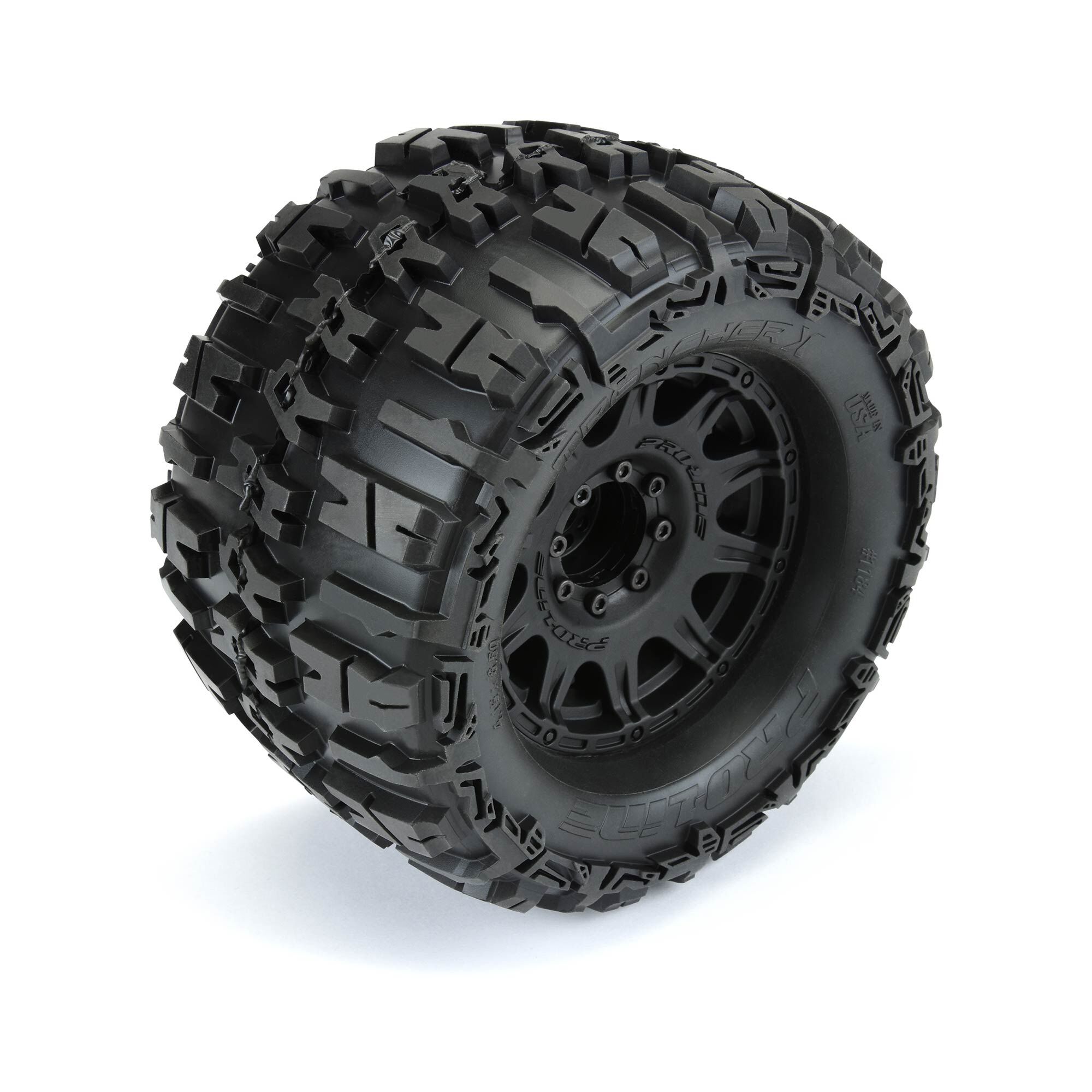 1/8 Trencher X F/R 3.8" MT Tires Mounted 17mm Blk Raid (2)-4