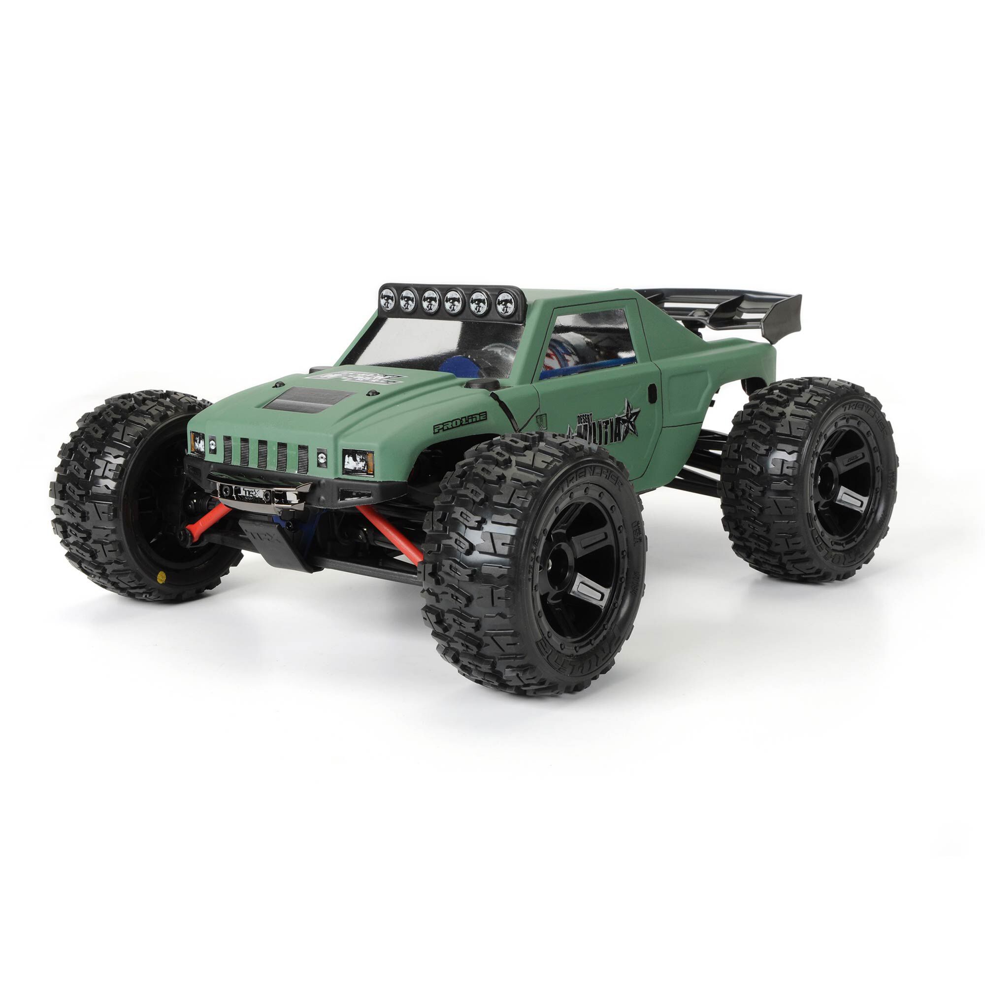 1/16 Trencher M2 Fr/Rr 2.2" Tires Mounted 12mm Blk Desperado-4