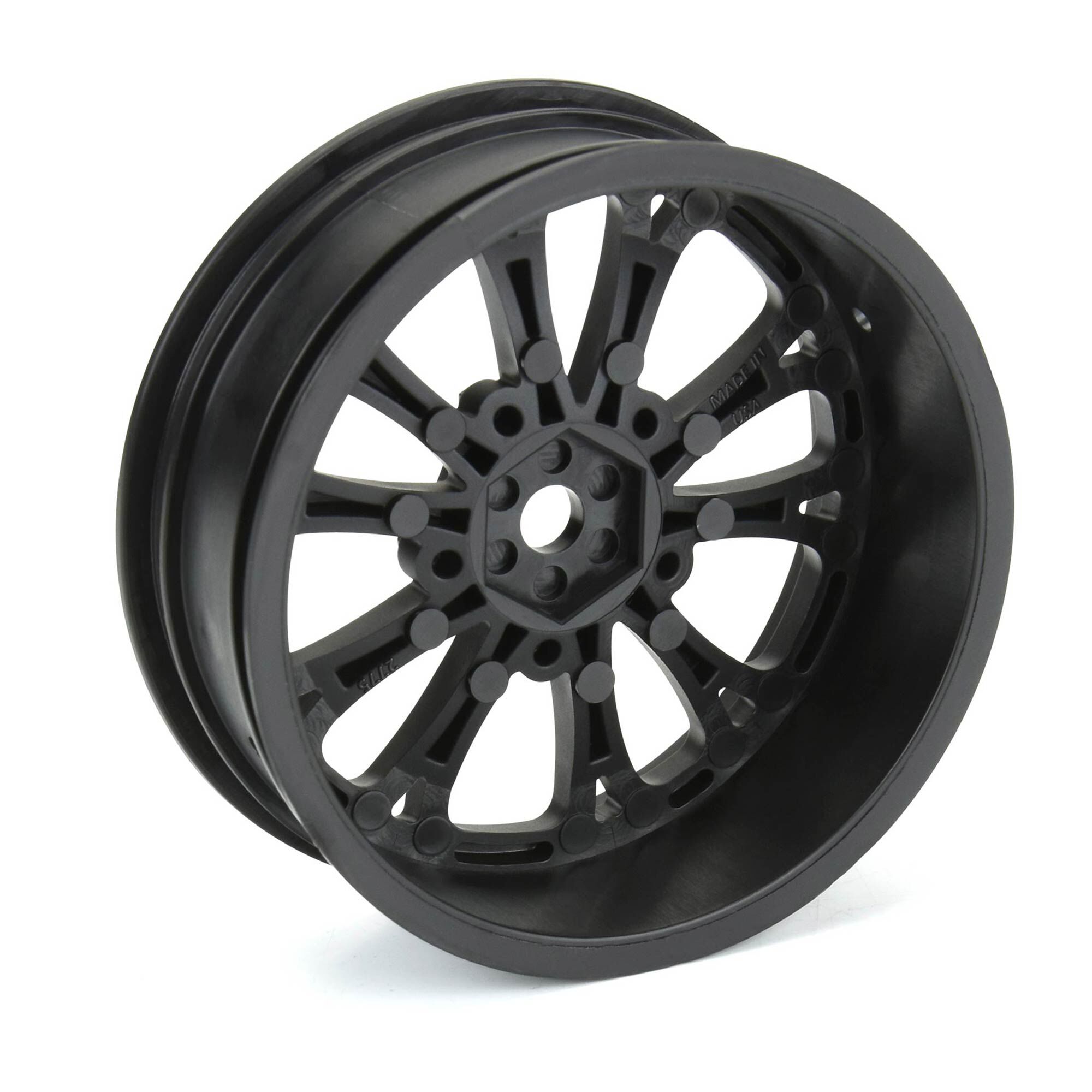 1/10 Pomona Drag Spec Front 2.2" 12mm Drag Wheels (2) Black-3