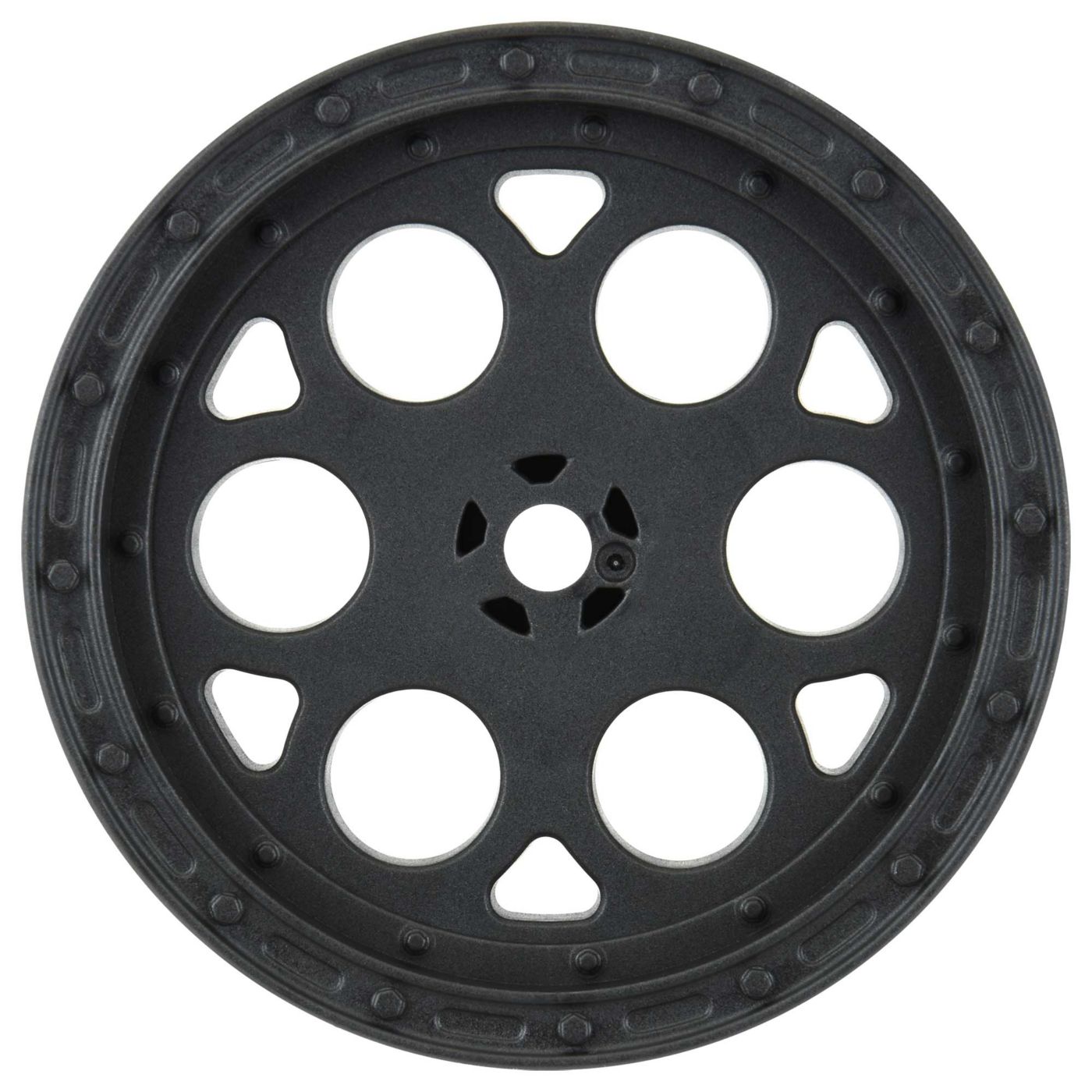 1/10 Showtime Rear 2.2" 12mm Sprint Car Wheels (2) Black-2