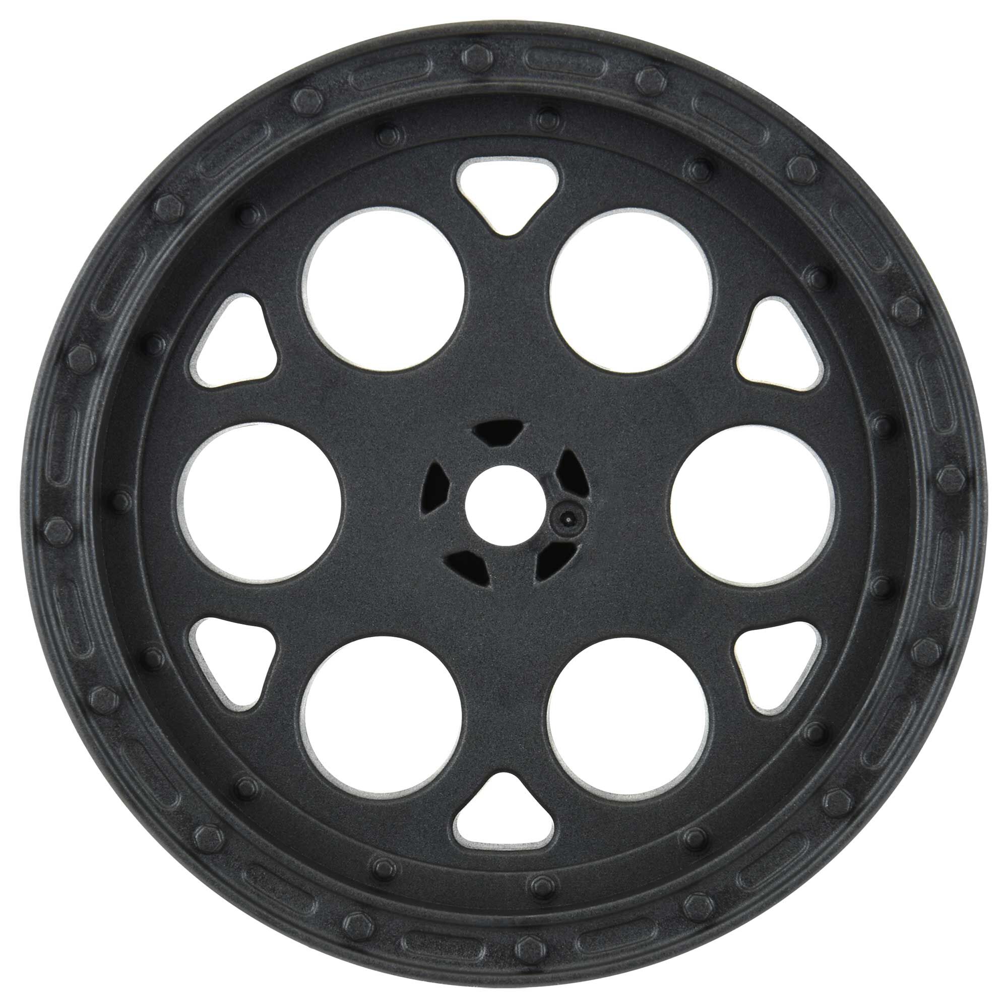 1/10 Showtime Rear 2.2" 12mm Sprint Car Wheels (2) Black-3