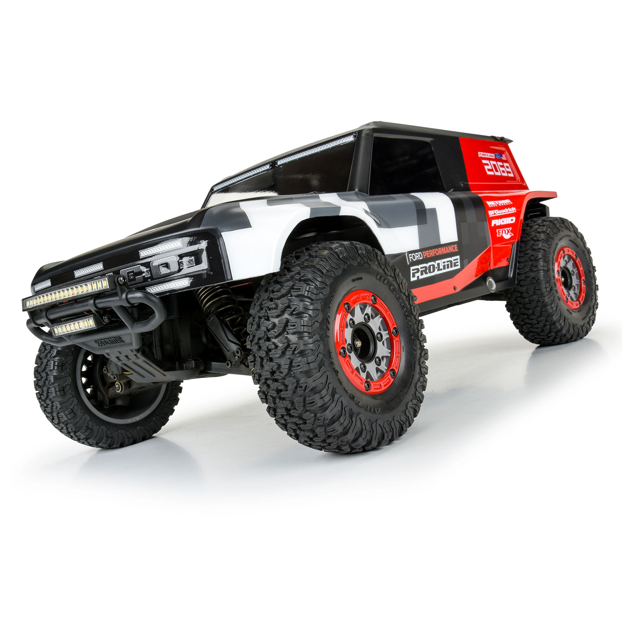 1/10 Raid Bead-Loc F/R 2.2"/3.0" 12 & 14mm SC Wheels (2) Red-5