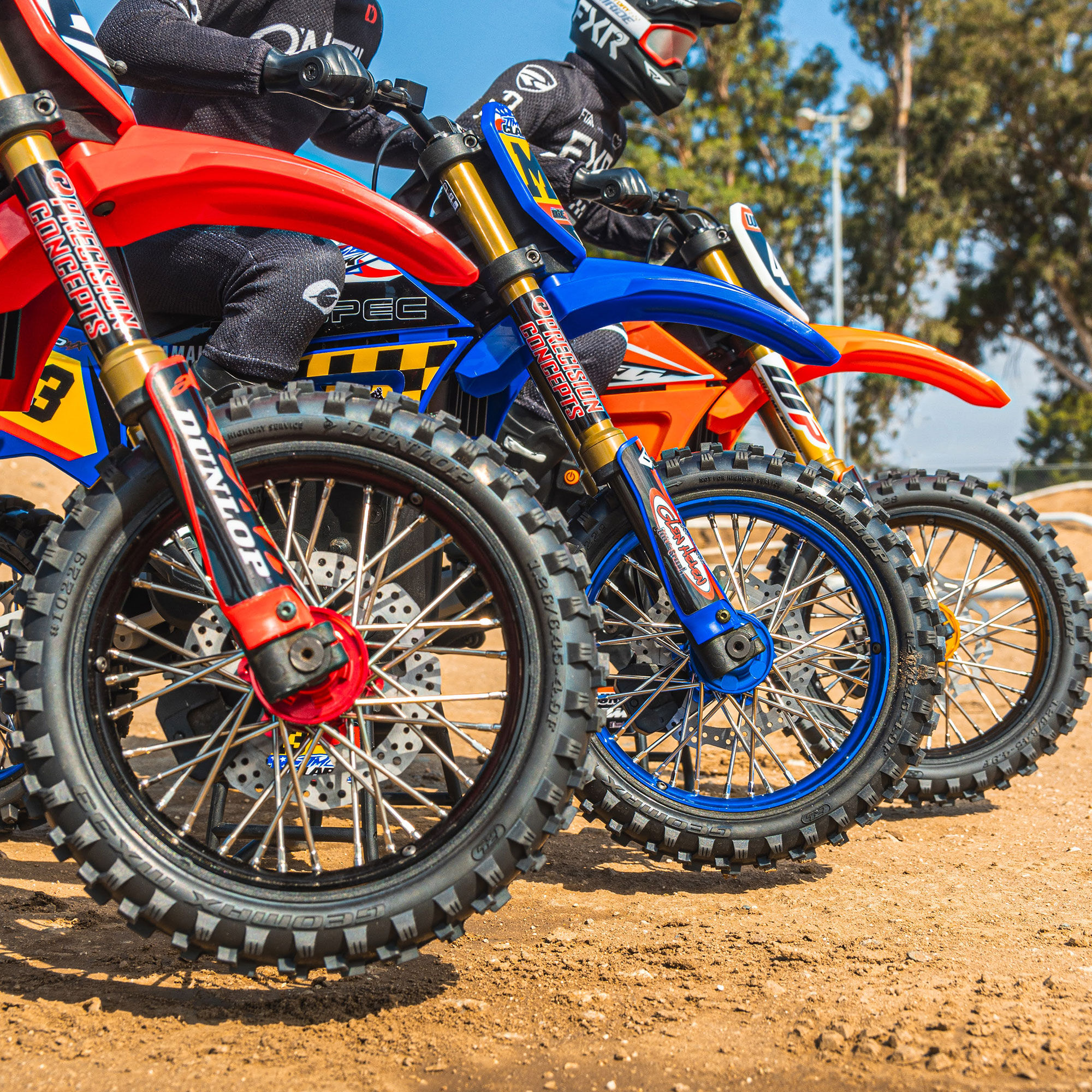 1/4 Pro-Spec Aluminum V2 Bead Front Wheel Blue/Blue (1): Pro-6