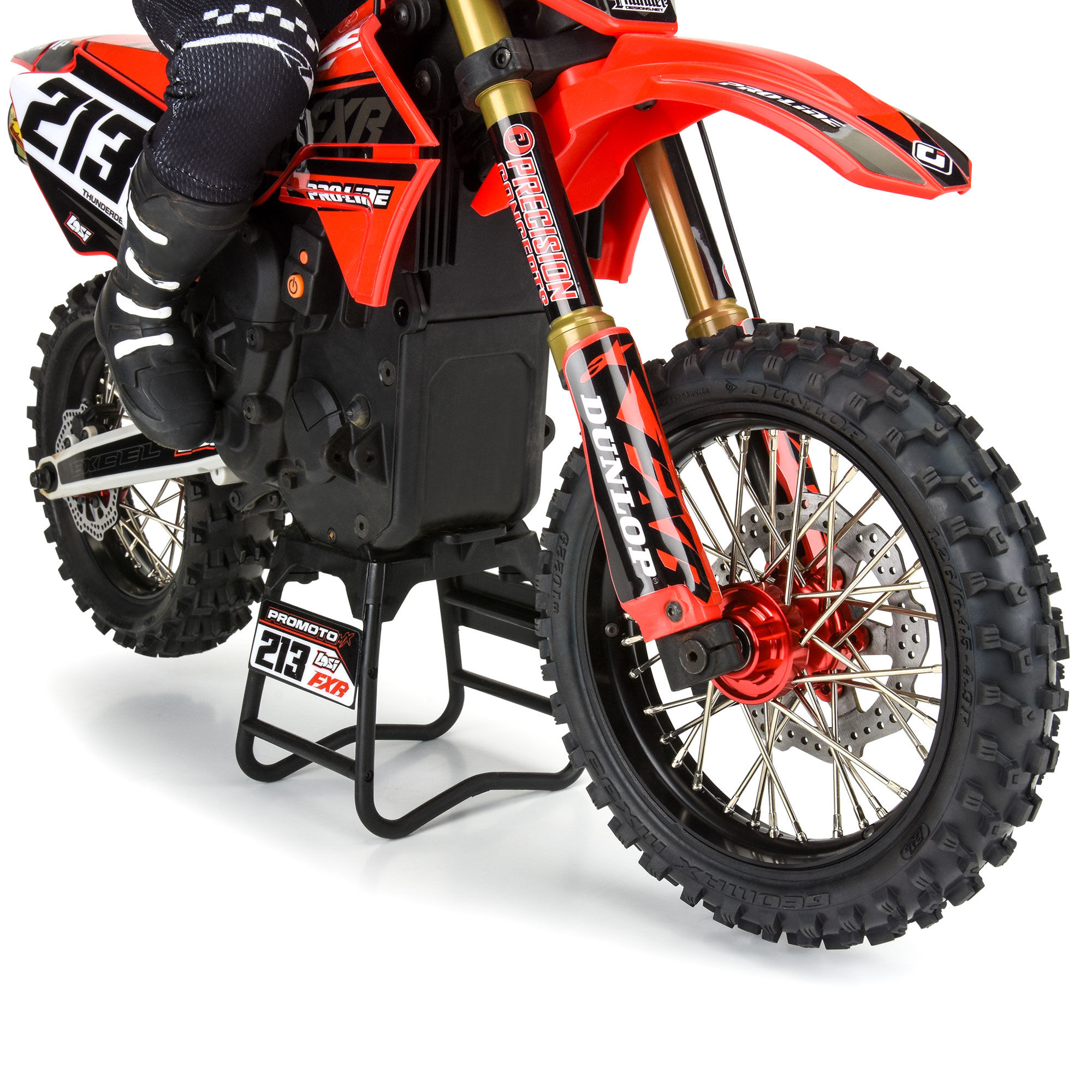 1/4 Pro-Spec Aluminum V2 Bead Front Wheel Black/Red (1): Pro-5