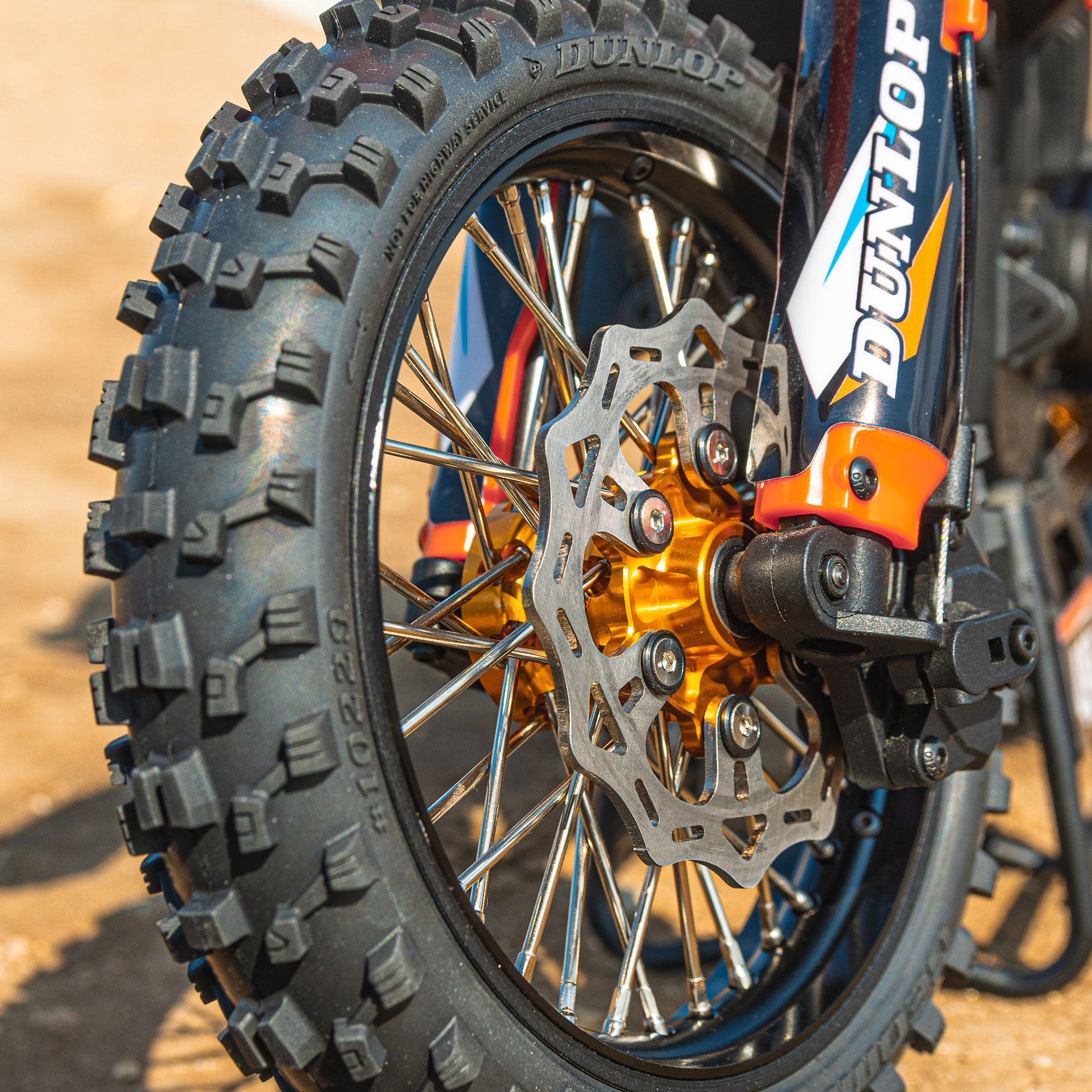 1/4 Pro-Spec Aluminum Front Rim Black: Promoto-MX-2