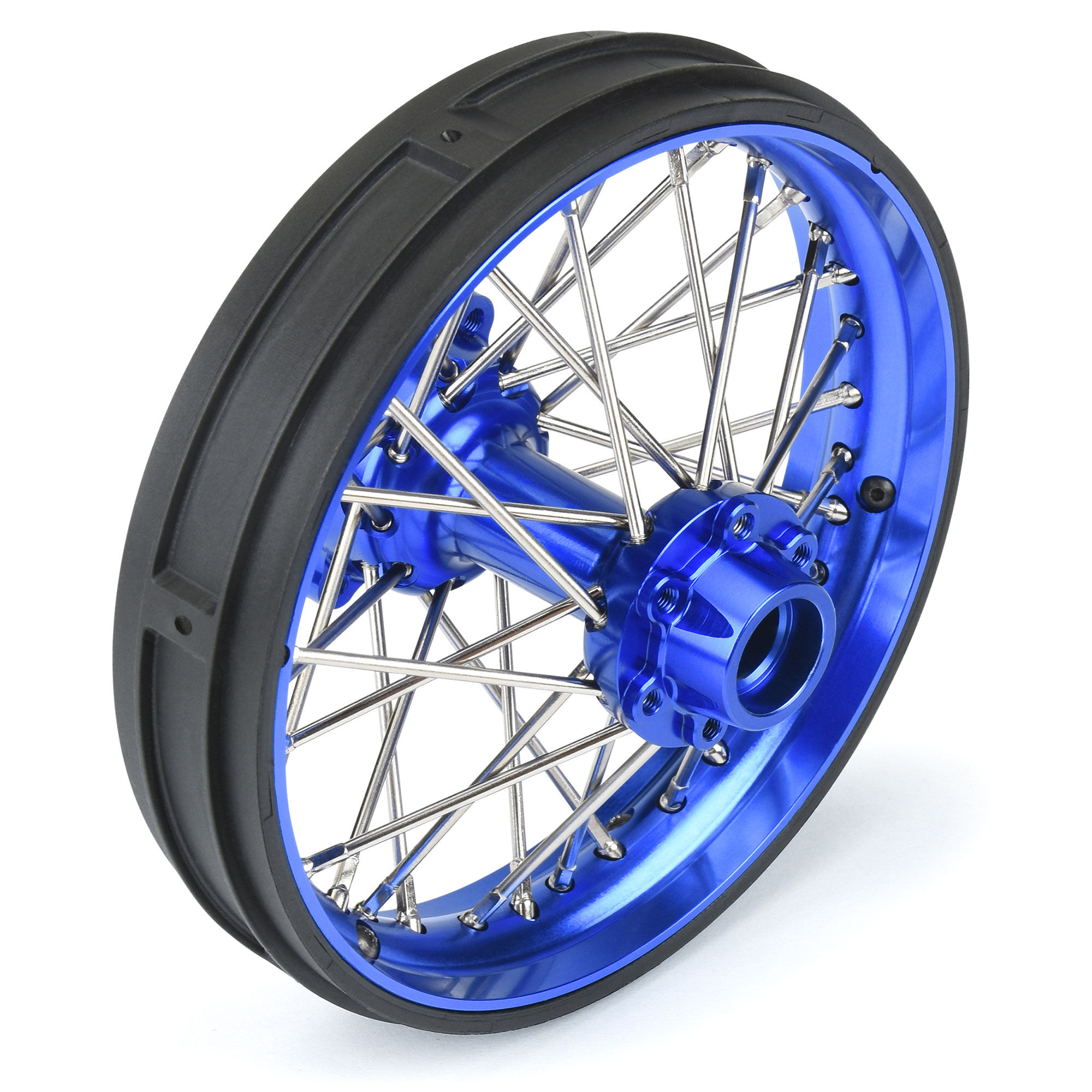 1/4 Pro-Spec Aluminum V2 Bead Rear Wheel Blue/Blue (1): Prom-3