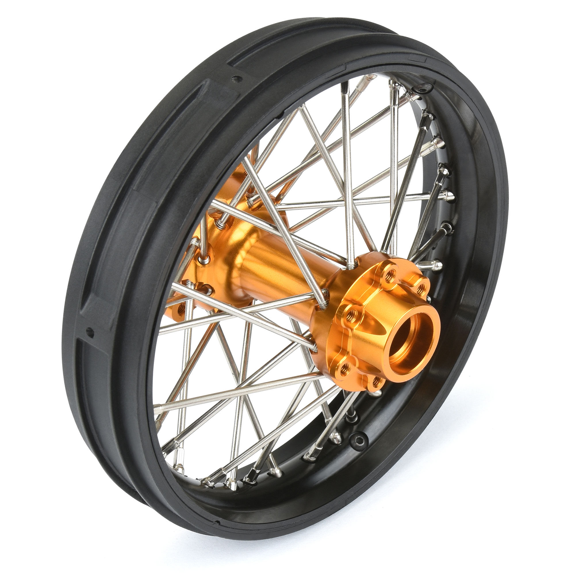 1/4 Pro-Spec Aluminum V2 Bead Rear Wheel Black/Gold (1): Pro-3