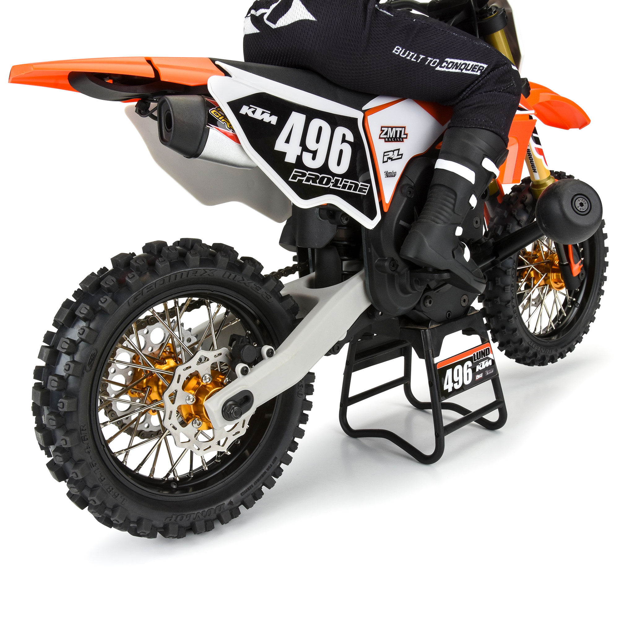 1/4 Pro-Spec Aluminum V2 Bead Rear Wheel Black/Gold (1): Pro-5