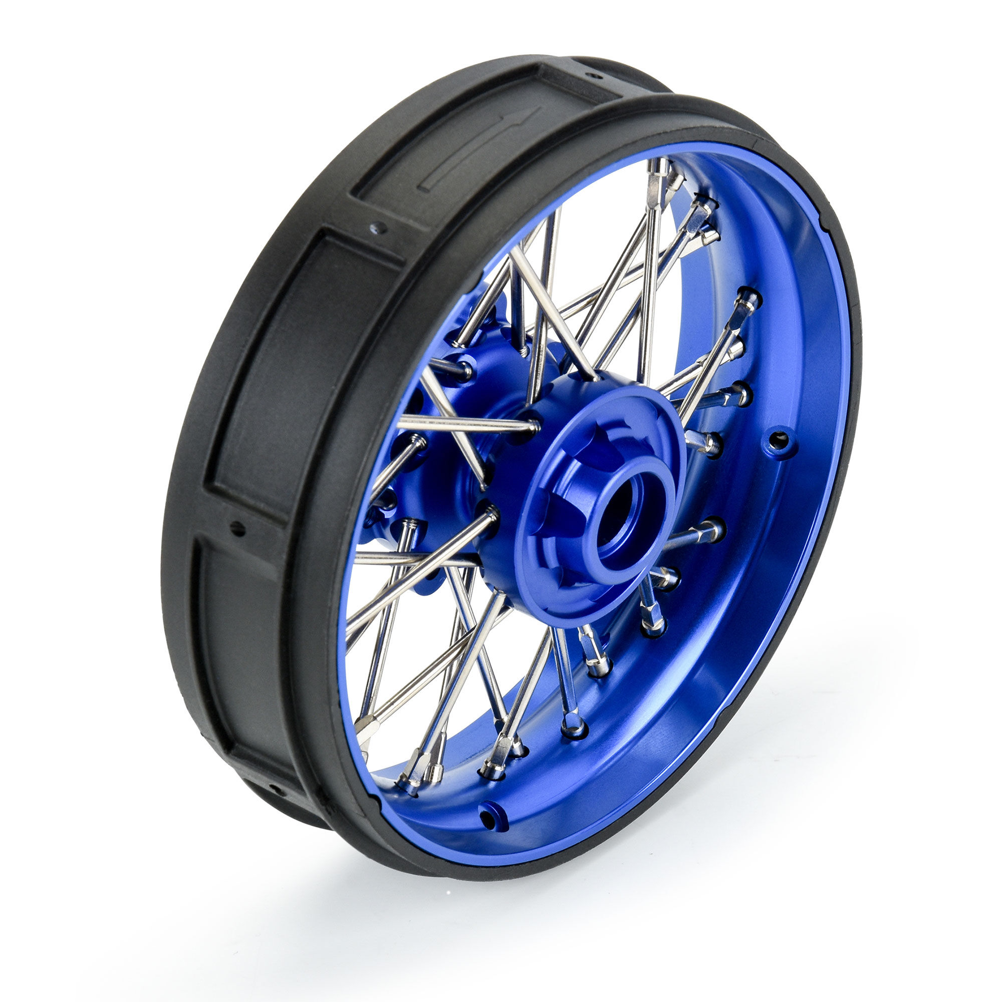 1/4 Pro-Spec Aluminum V2 Bead Front Wheel Blue/Blue (1): Pro-2