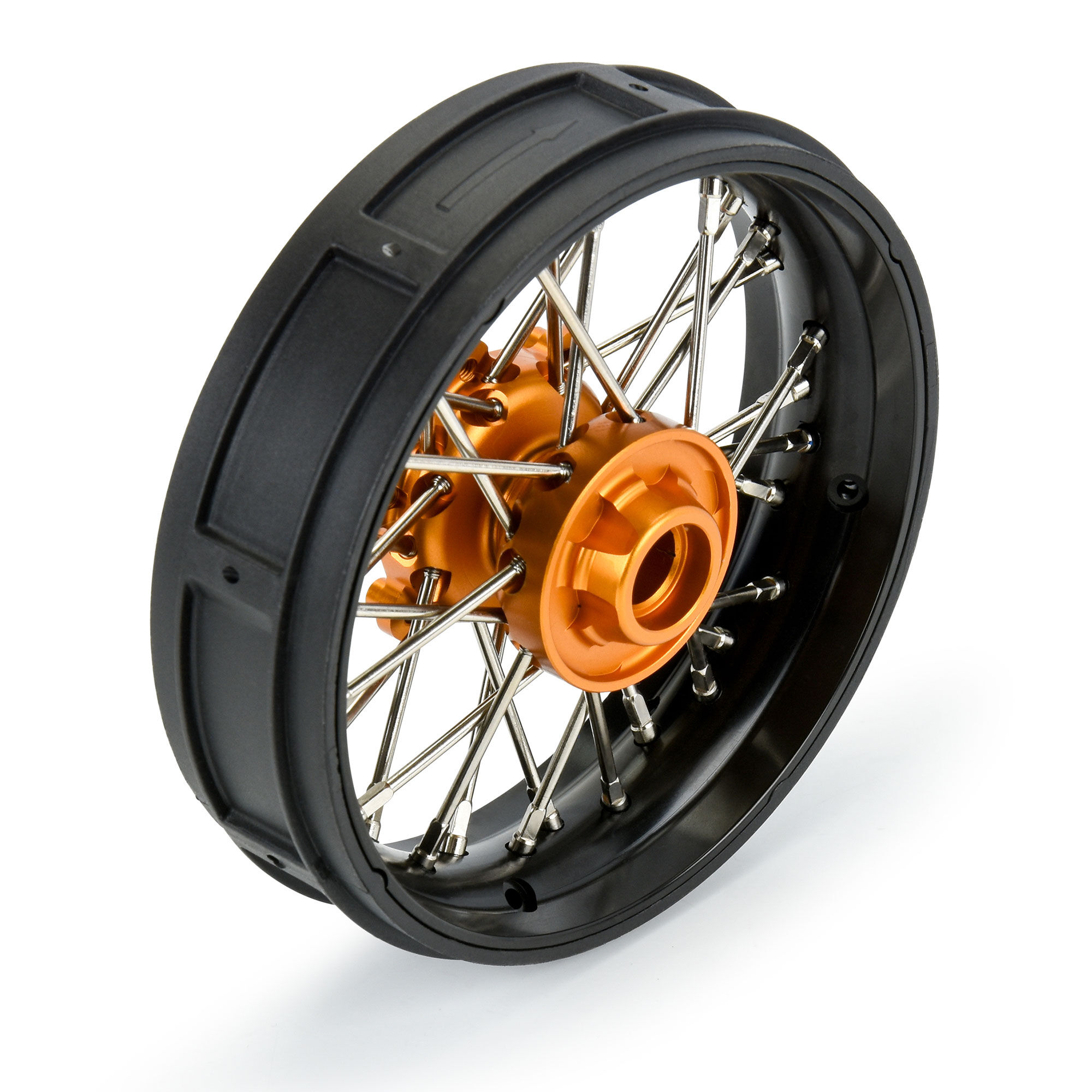 1/4 Pro-Spec Aluminum V2 Bead Front Wheel Black/Gold (1): Pr-2