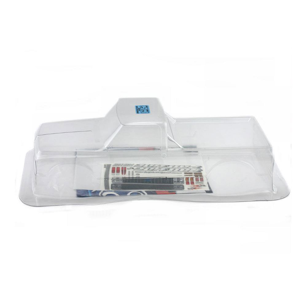 1/8 1972 Chevy C-10 Long Bed Clear Body: Monster Truck-2