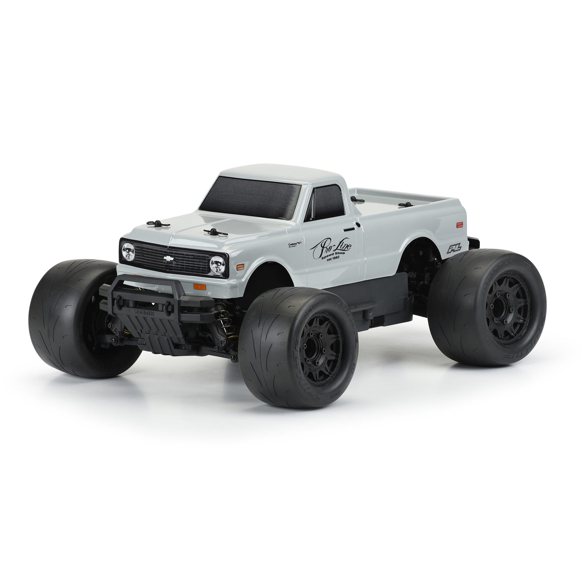 1/10 1972 Chevy C-10 Tough-Color Gray Body: Stampede & Grani-3