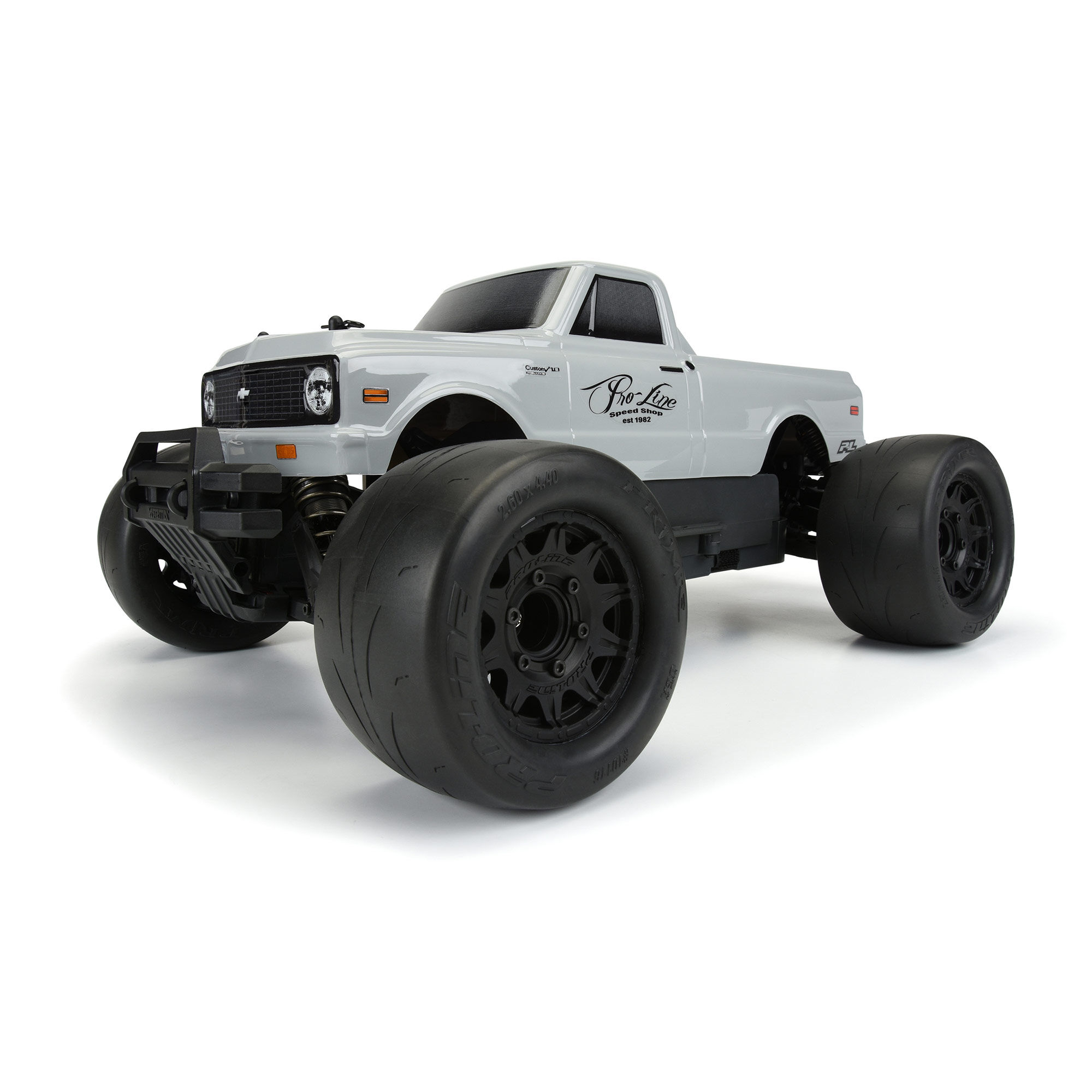 1/10 1972 Chevy C-10 Tough-Color Gray Body: Stampede & Grani-6