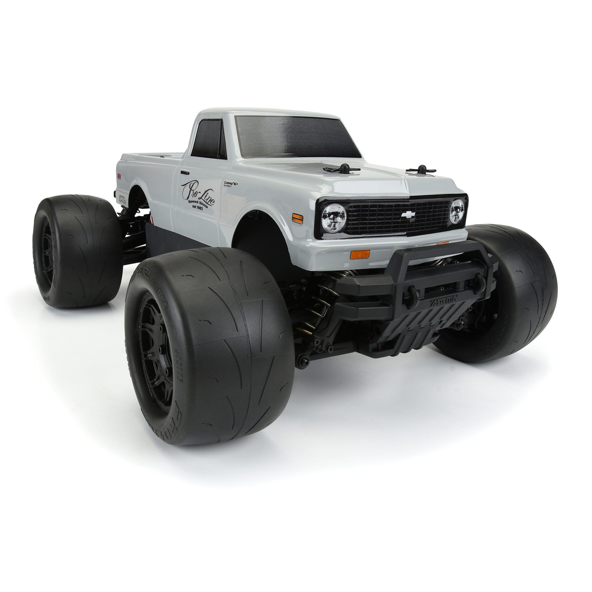 1/10 1972 Chevy C-10 Tough-Color Gray Body: Stampede & Grani-7